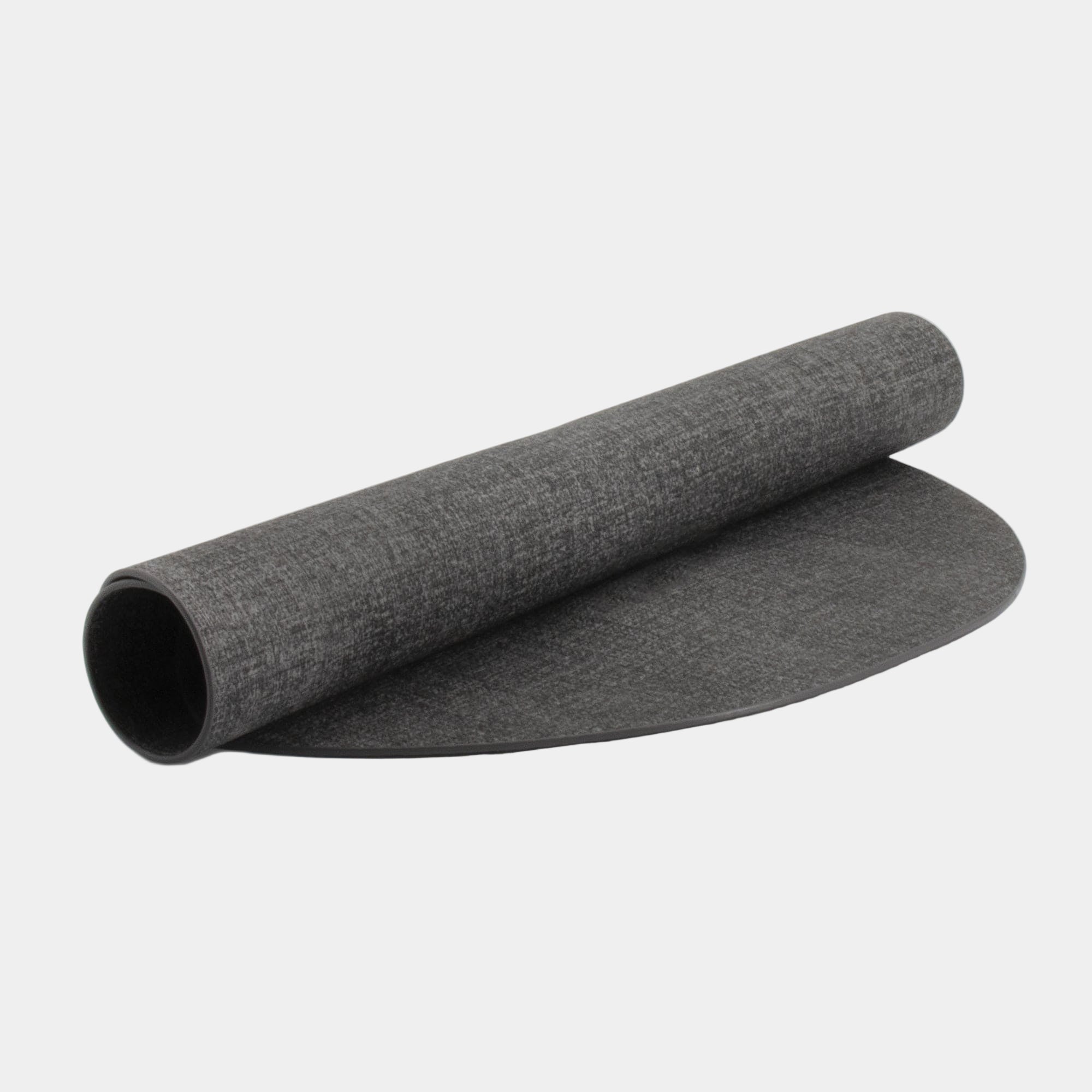 Fabric Oval Reversible Placemat Grey