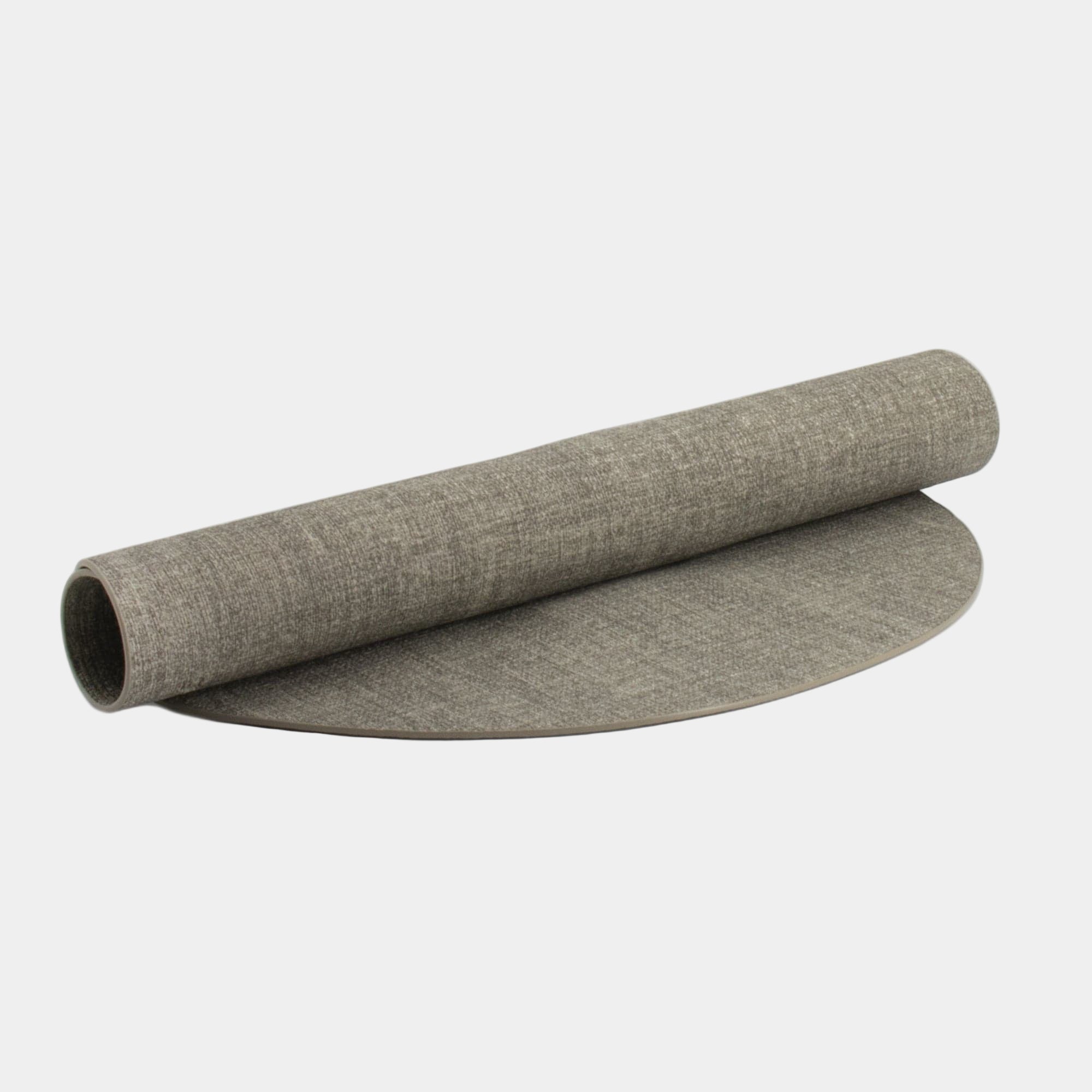 Fabric Oval Reversible Placemat Sky Grey