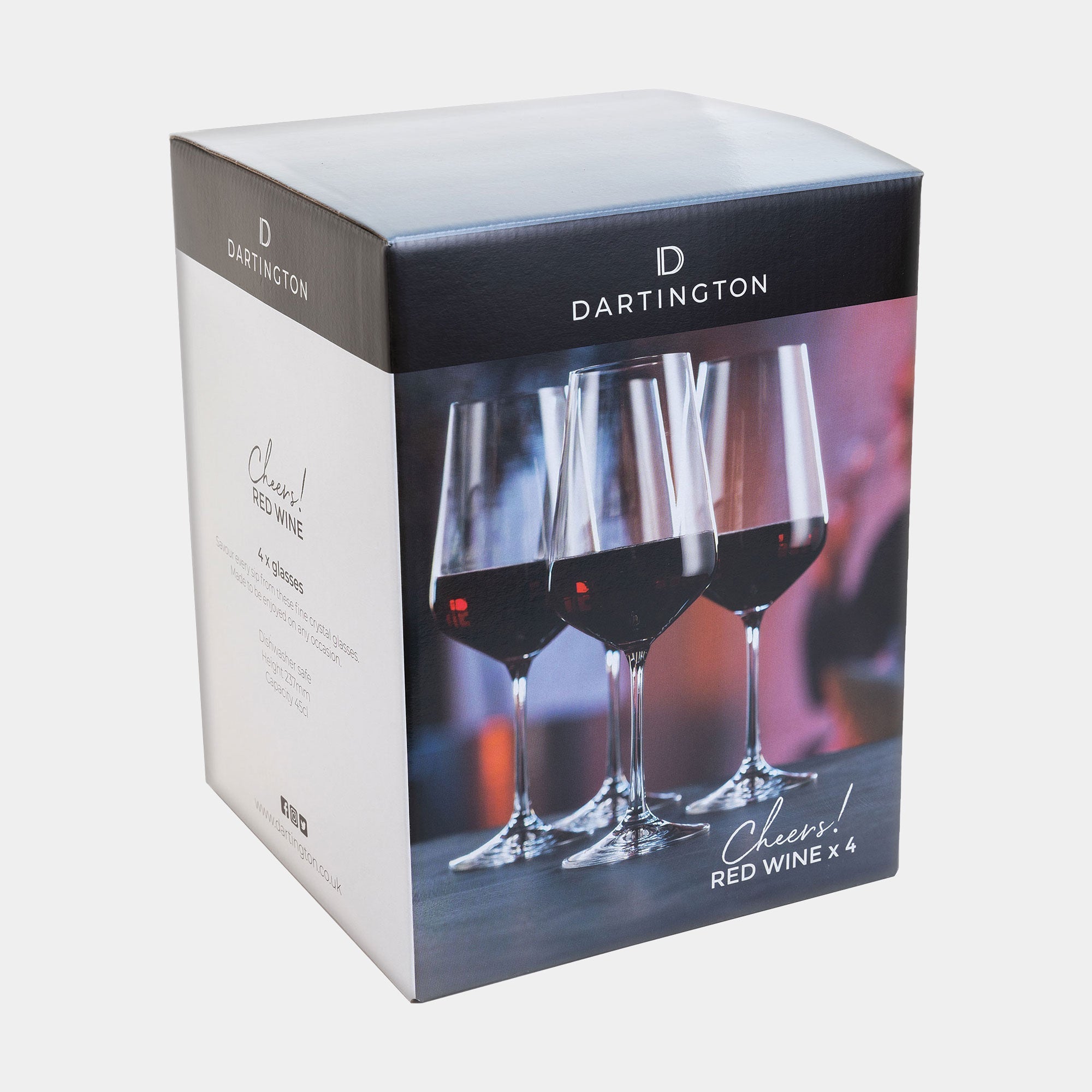 Dartington Crystal Cheers! - Red Wine Glasses, Set of 4
