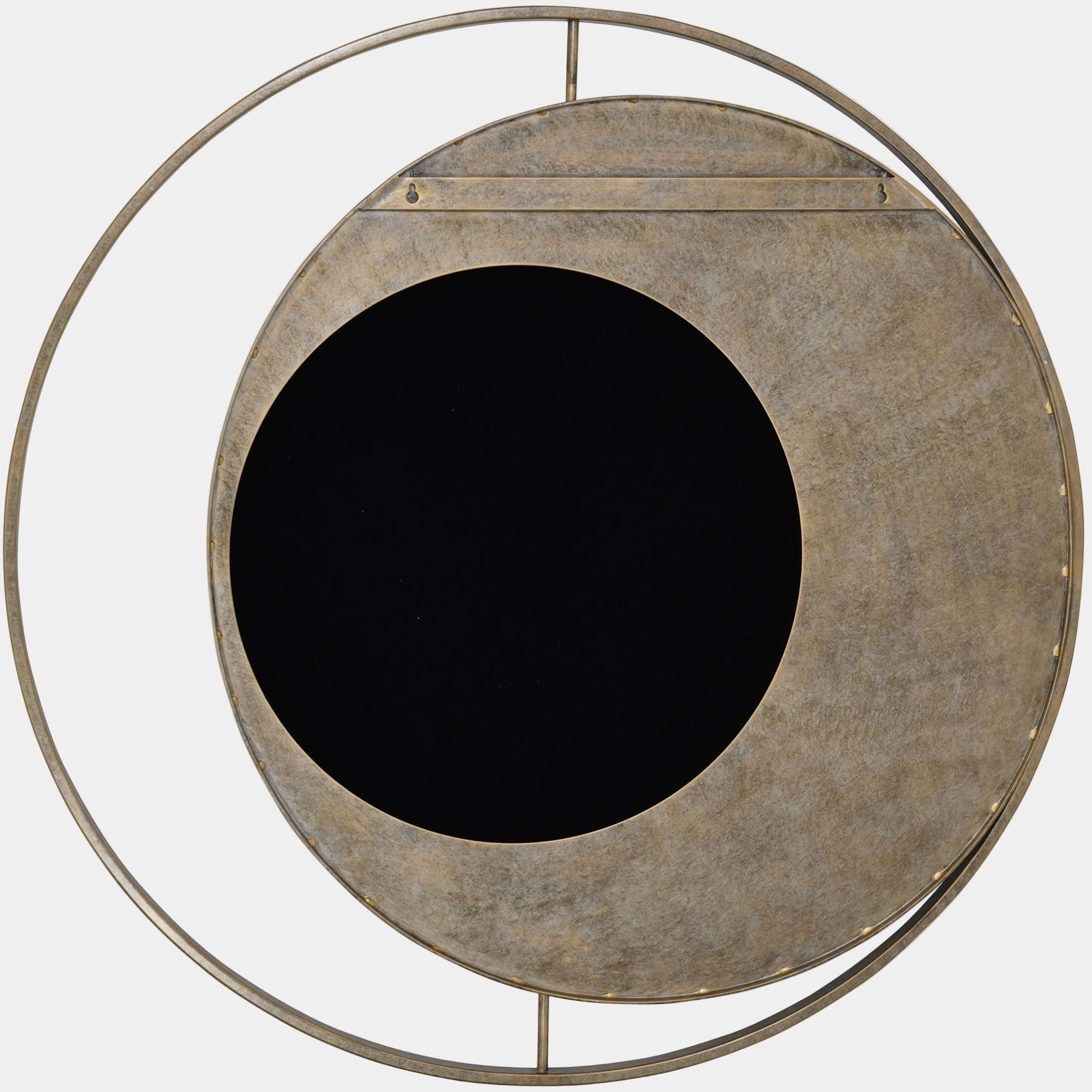 Concentric Circles Mirror Gold