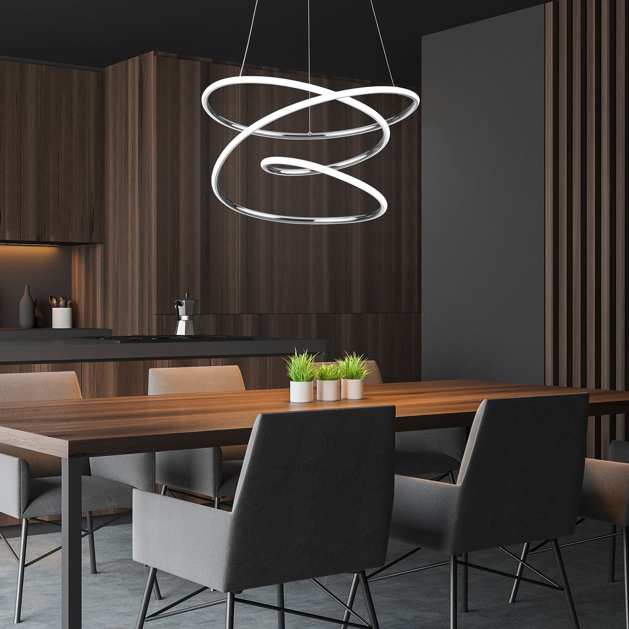 Sinnet LED Pendant Chrome