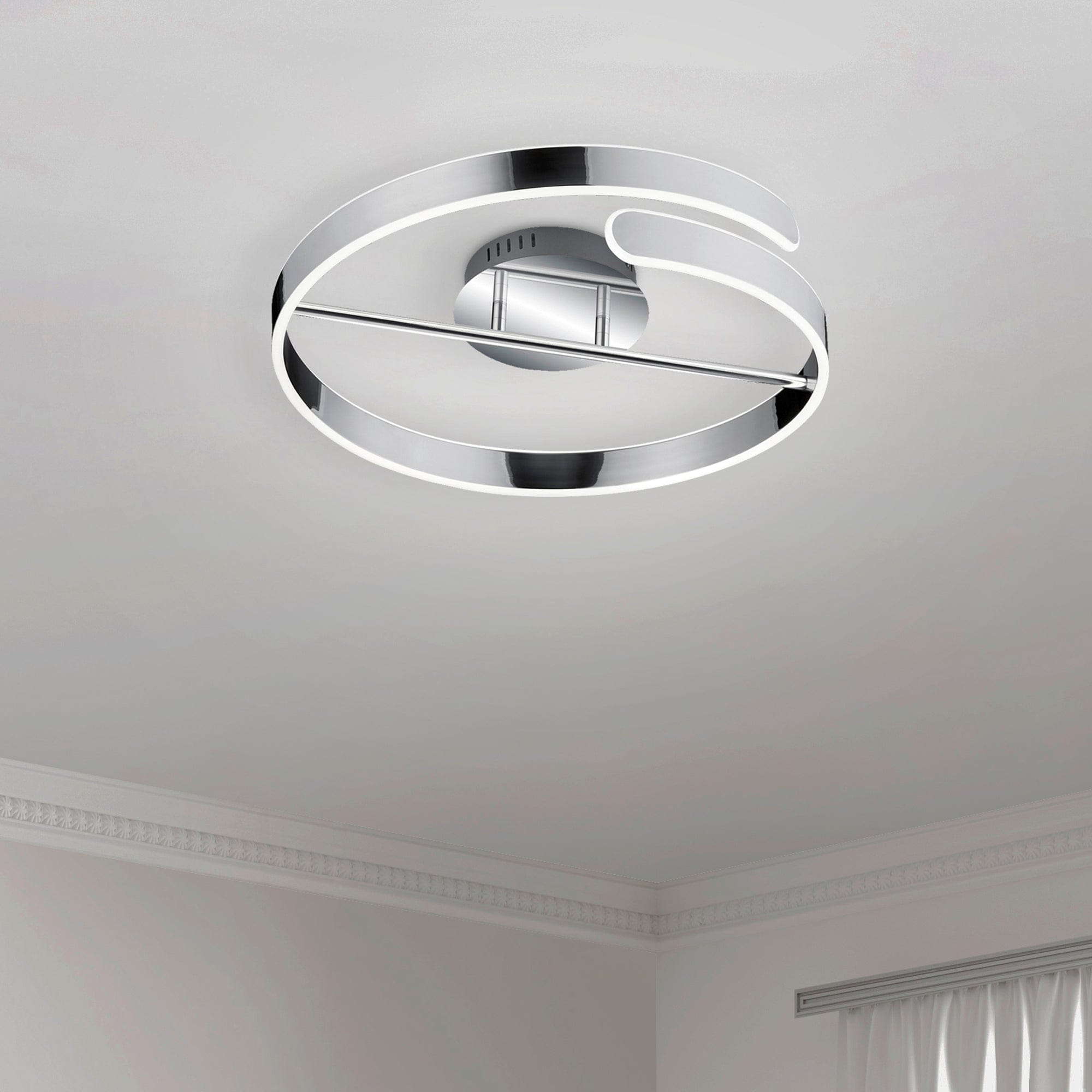 Fiador Chrome - Ceiling Light