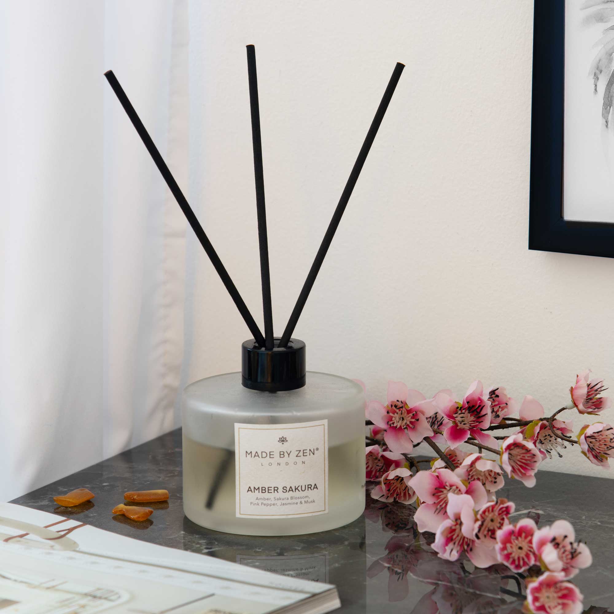 Signature Reed Diffuser 200ml Amber Sakura (DR)