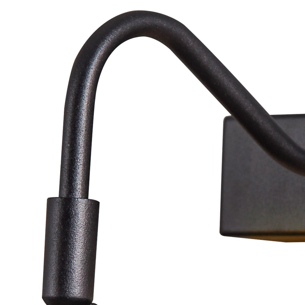 Monet Picture Wall Lamp Satin Black Finish