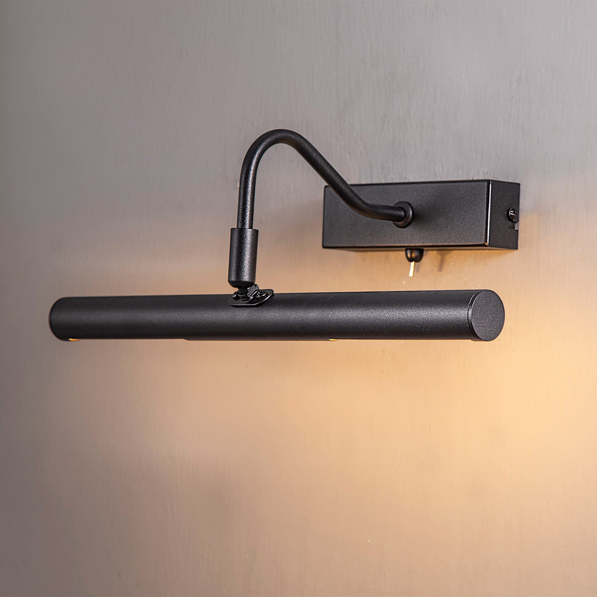 Monet Picture Wall Lamp Satin Black Finish