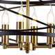 Oliver Pendant 4 Light Black/Satin Gold Finish