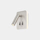 Ruby Square Wall Light LED Satin Nickel Finish