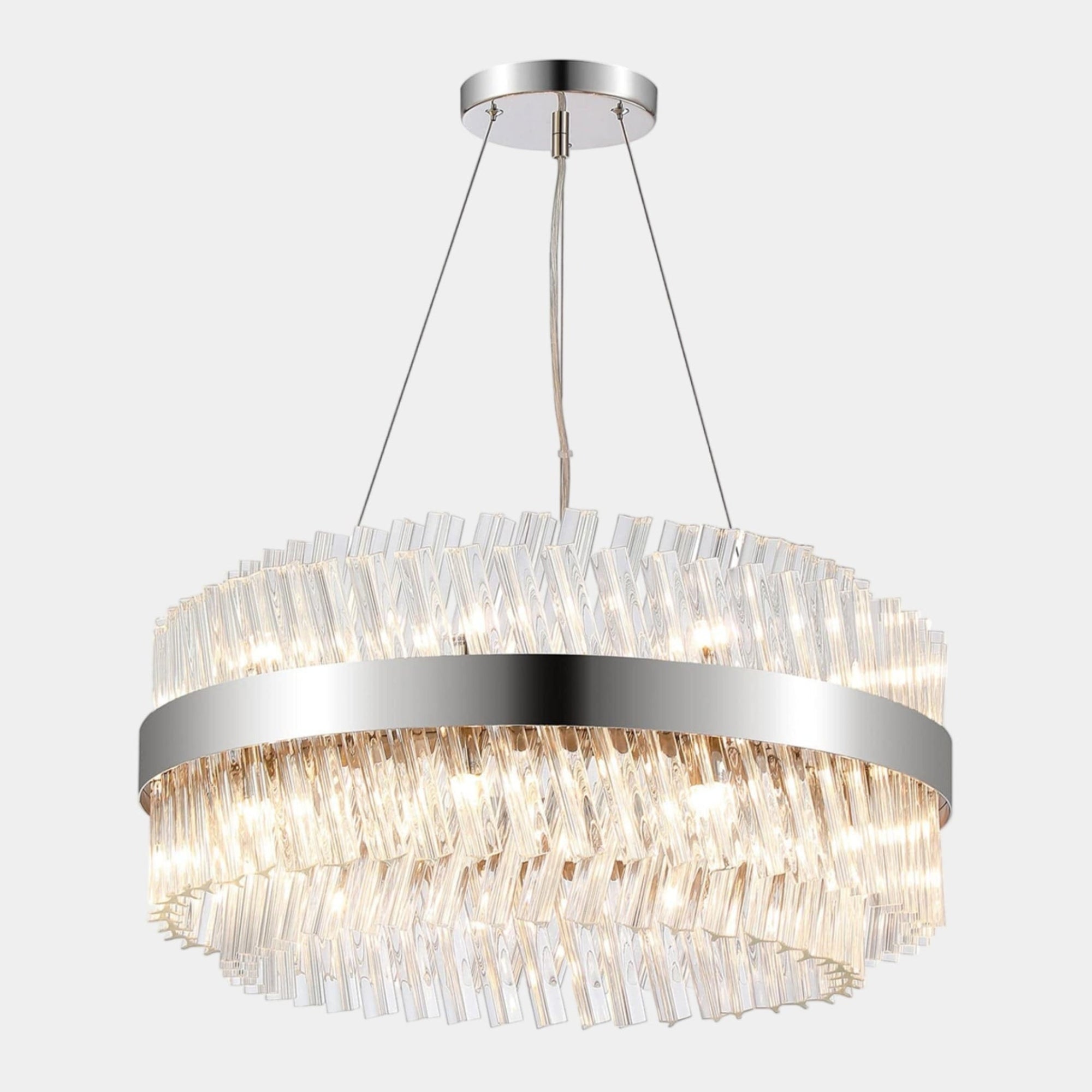 Sofia Nickel - Pendant Ceiling Light, Round