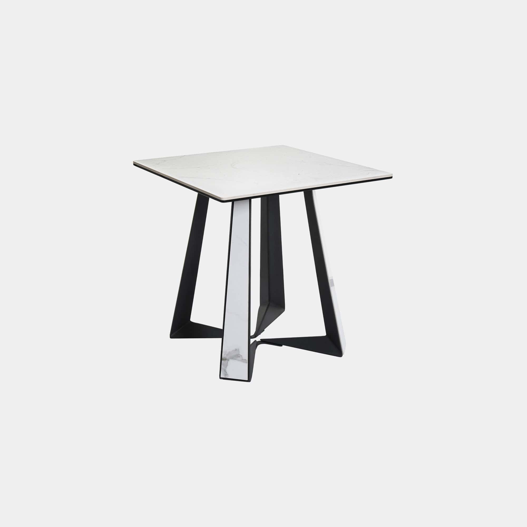 Loreto - Side Table in White Ceramic