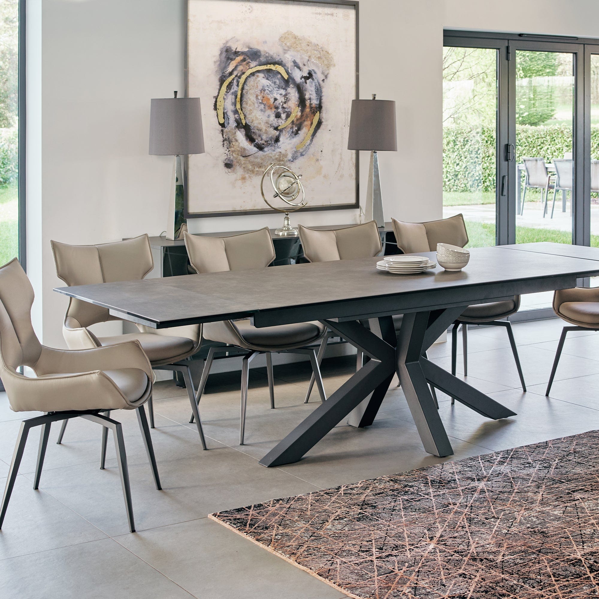 Bergamo - Ceramic Extending Dining Table