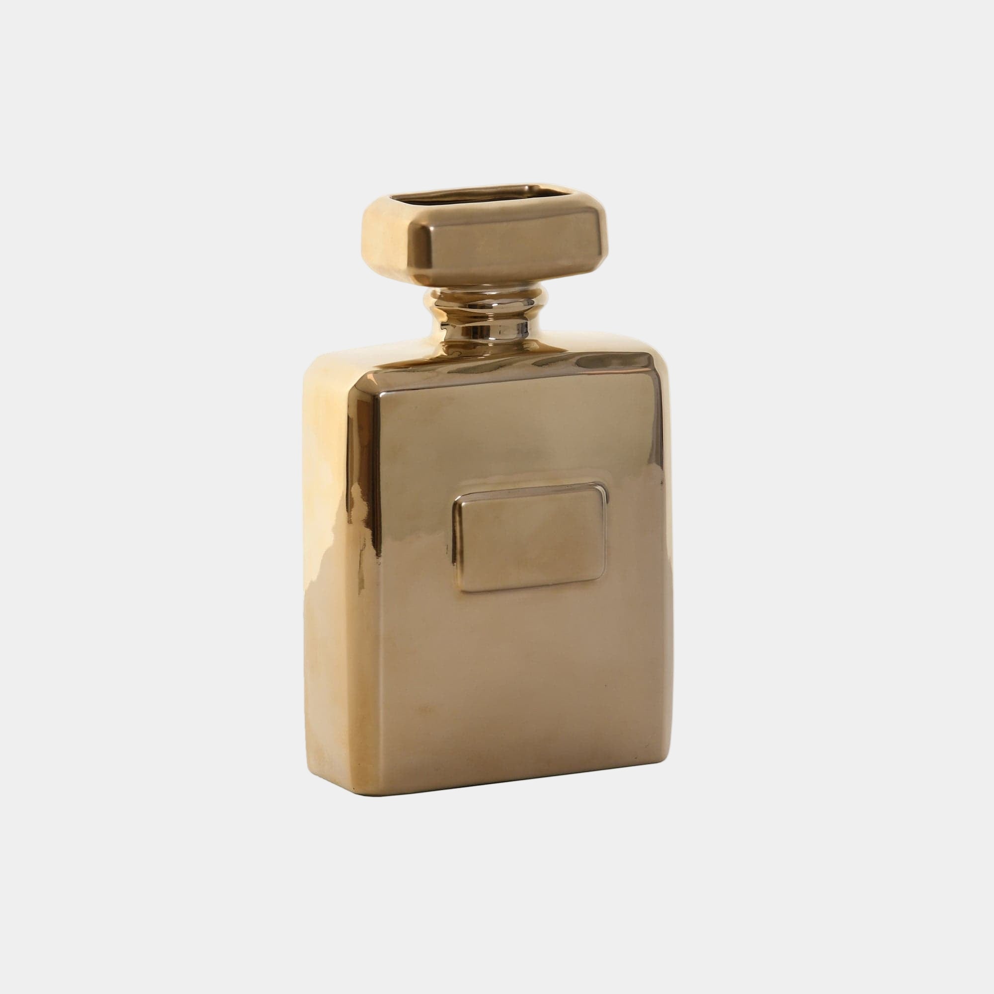 Perfume Bottle Vase Gold