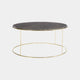 Round Coffee Table Dusky Grey/Gold Finish Legs (Assembly Required)