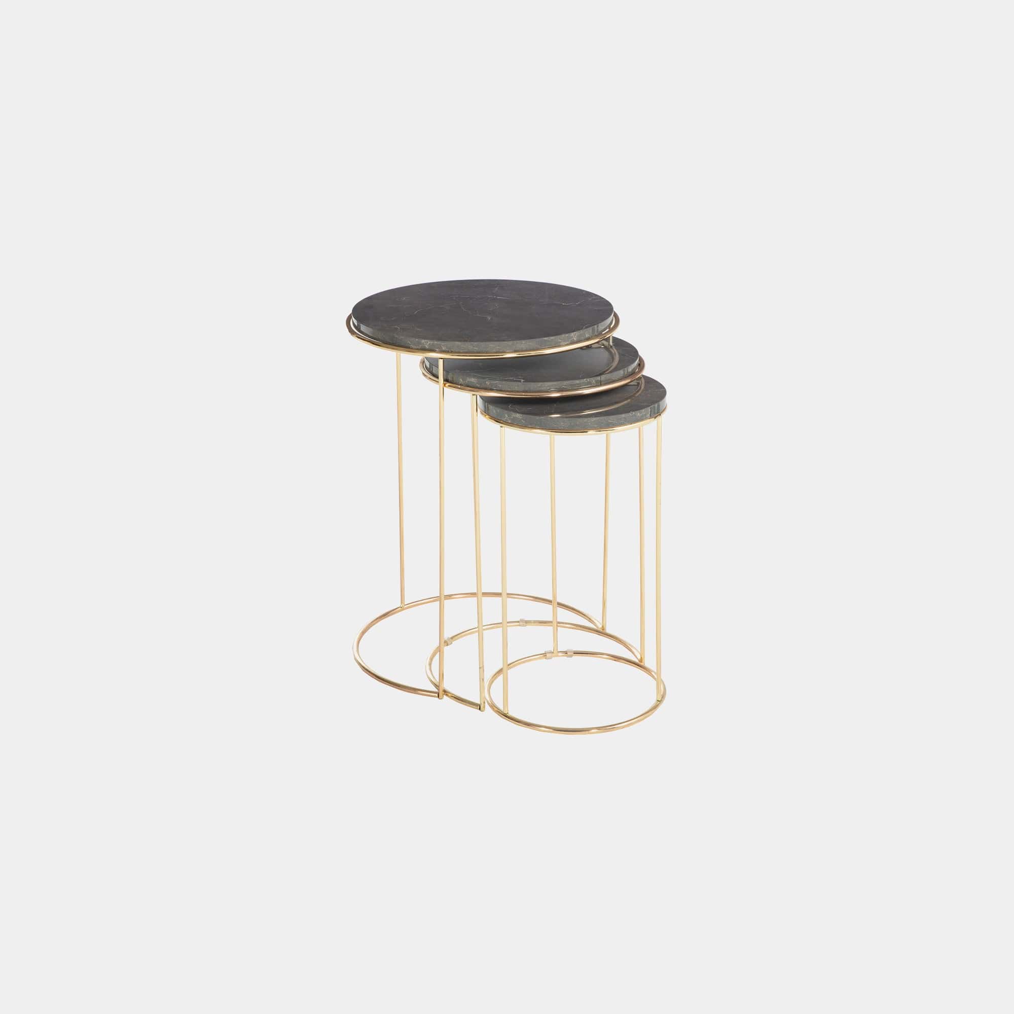 3 Nest Of Tables Dusky Grey (Assembly Required)