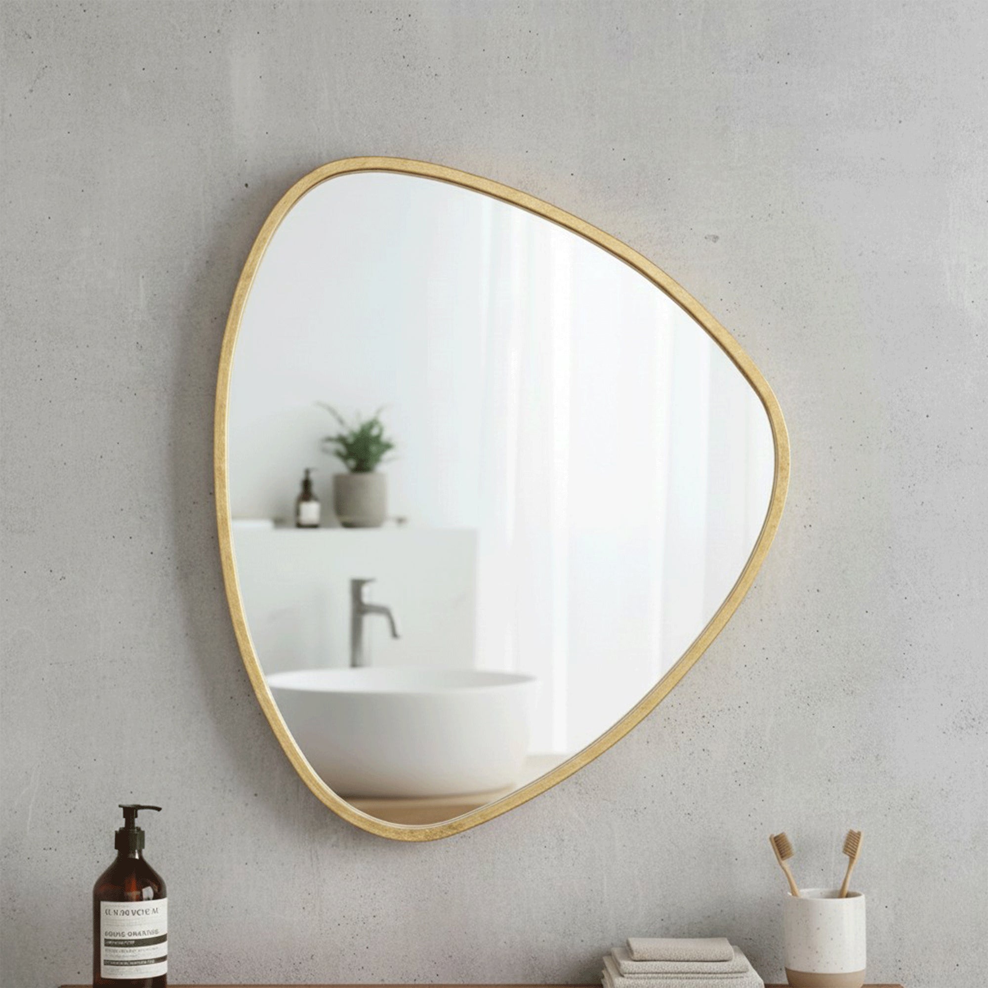 Livia Mirror Gold 60x70cm(PS)