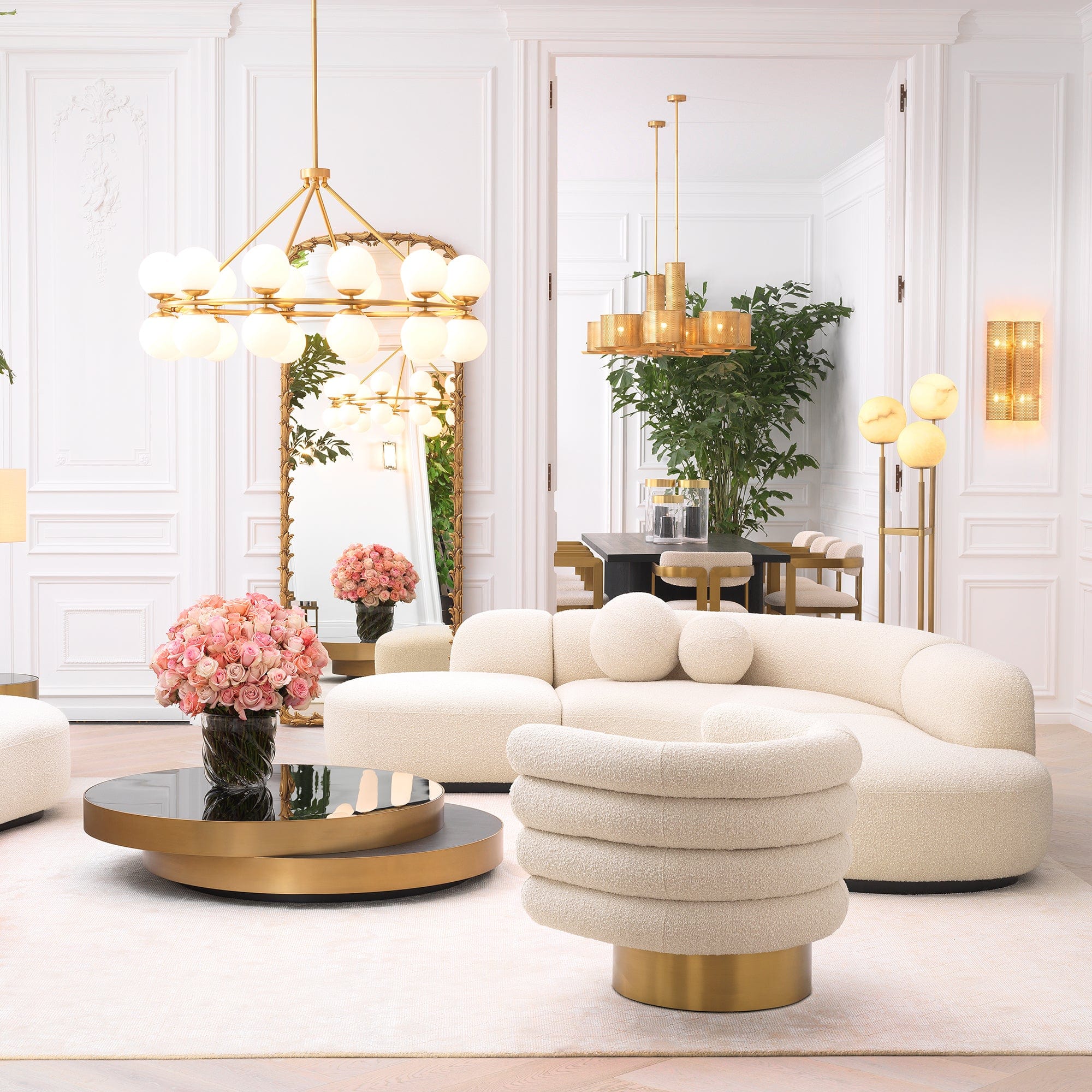 Eichholtz Bjorn - Large Sofa In Boucle Cream