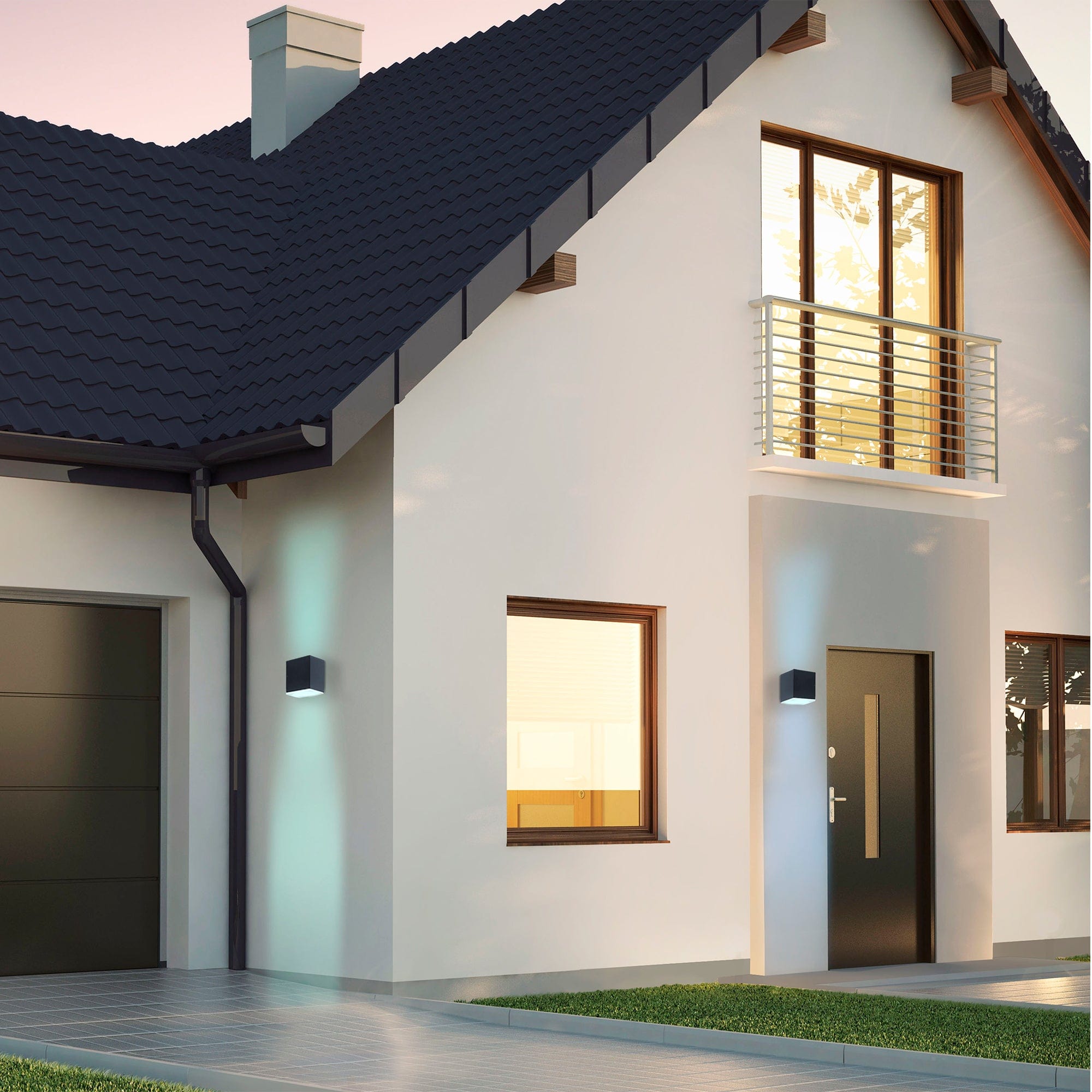 Smart Emerson Q - LED Outdoor Wall Up Light