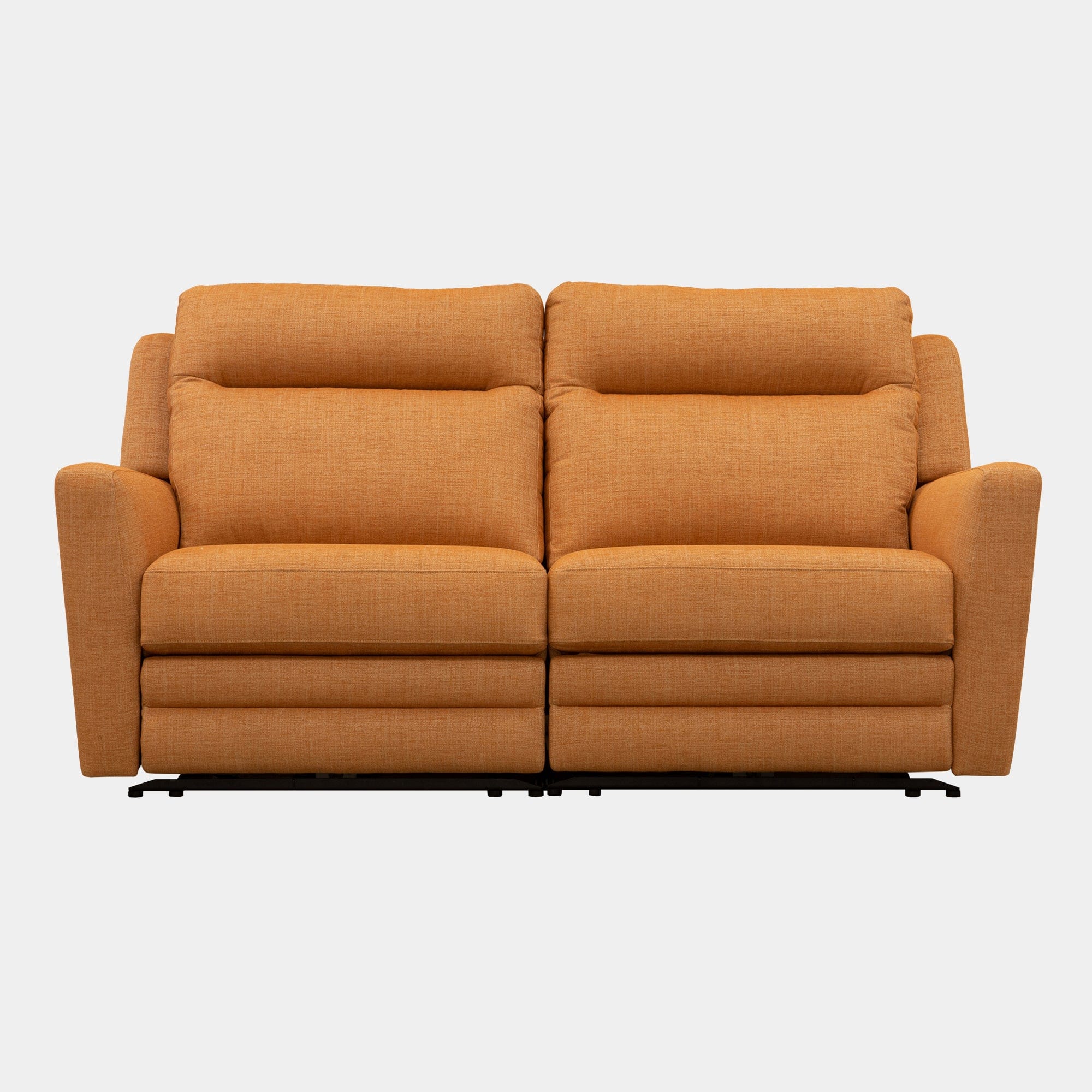 Large 2 Seat Sofa With Double Power Recliners And USB Port In Fabric Grade A