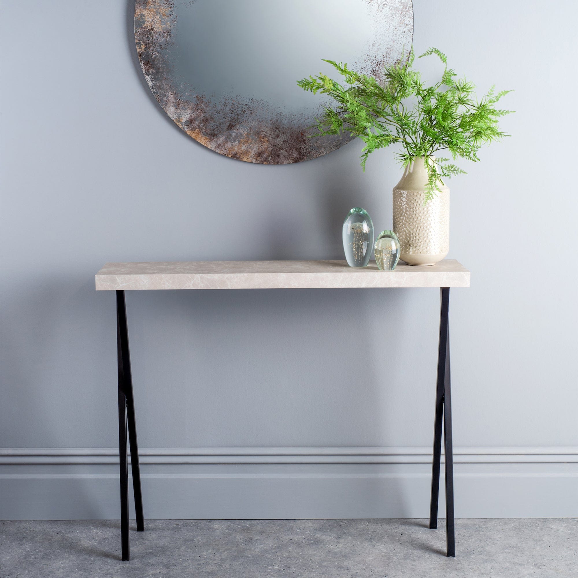 Luni - Marble Effect Console Table