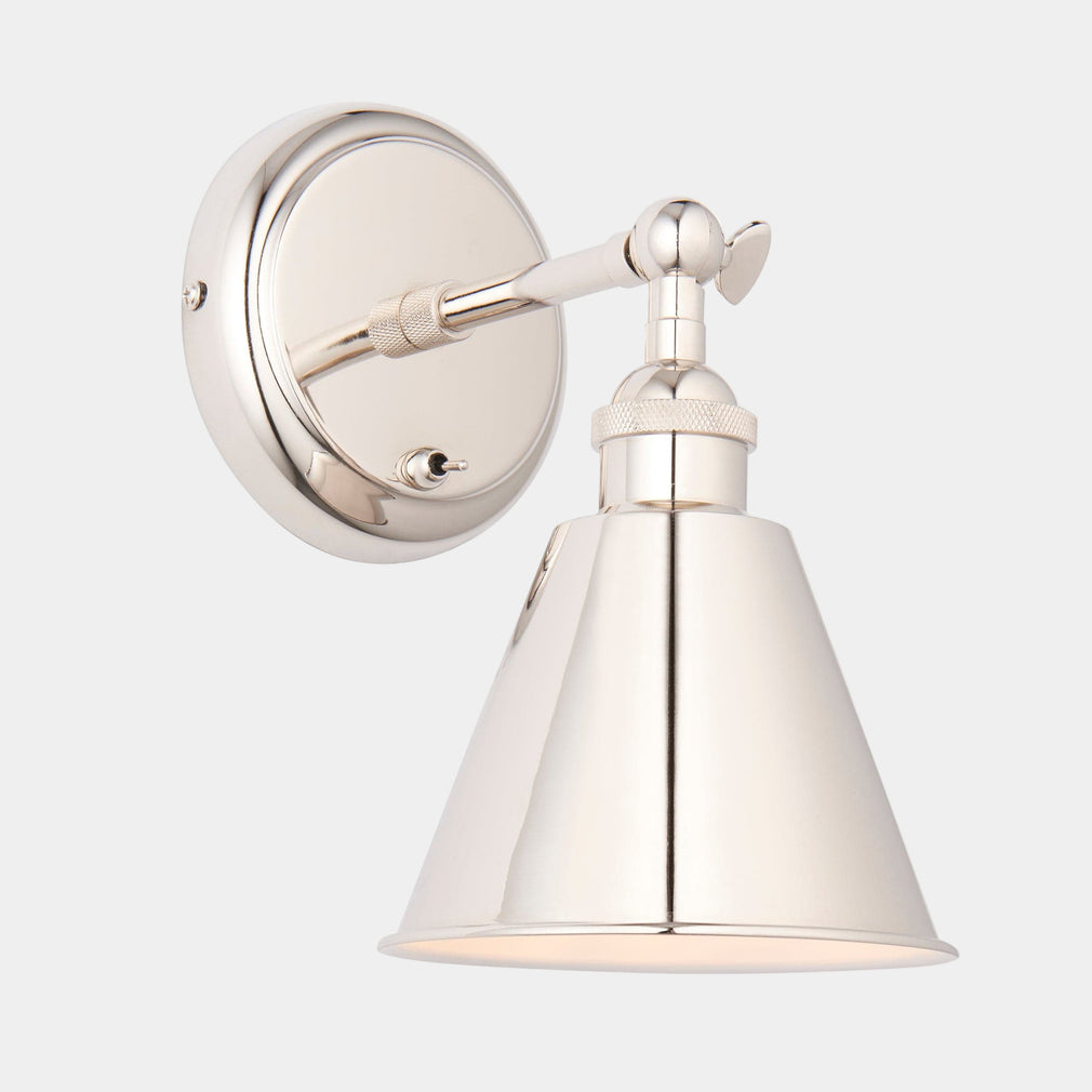 Cinema Nickel Wall Light