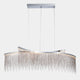 Robyn Fringe 2 Light LED Pendant Silver