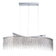 Robyn Fringe 2 Light LED Pendant Silver