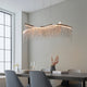 Robyn Fringe 2 Light LED Pendant Silver