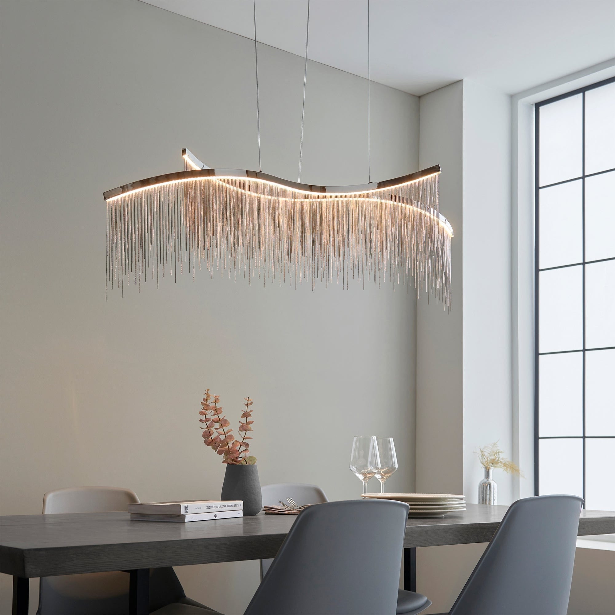 Robyn Silver Fringe - Ceiling Pendant Light