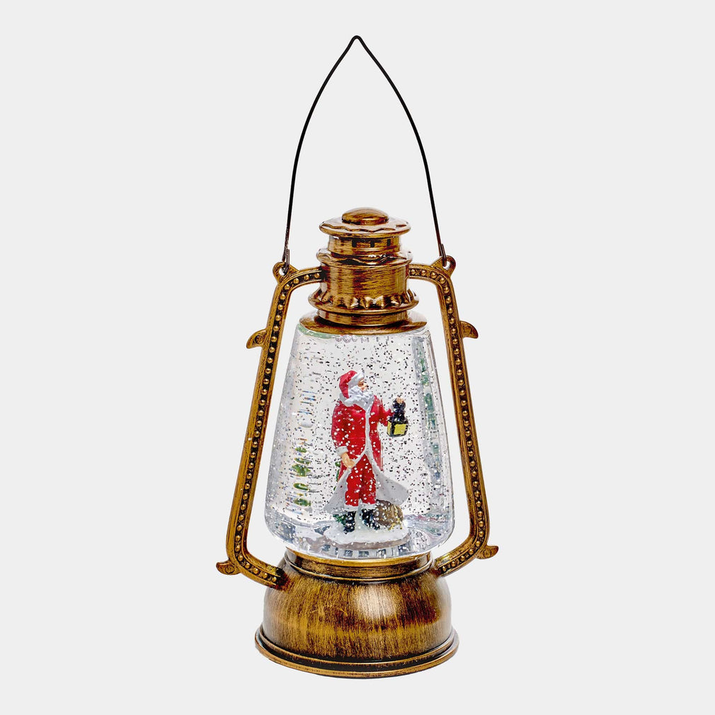 Santa - Hurricane Lantern Water Spinner