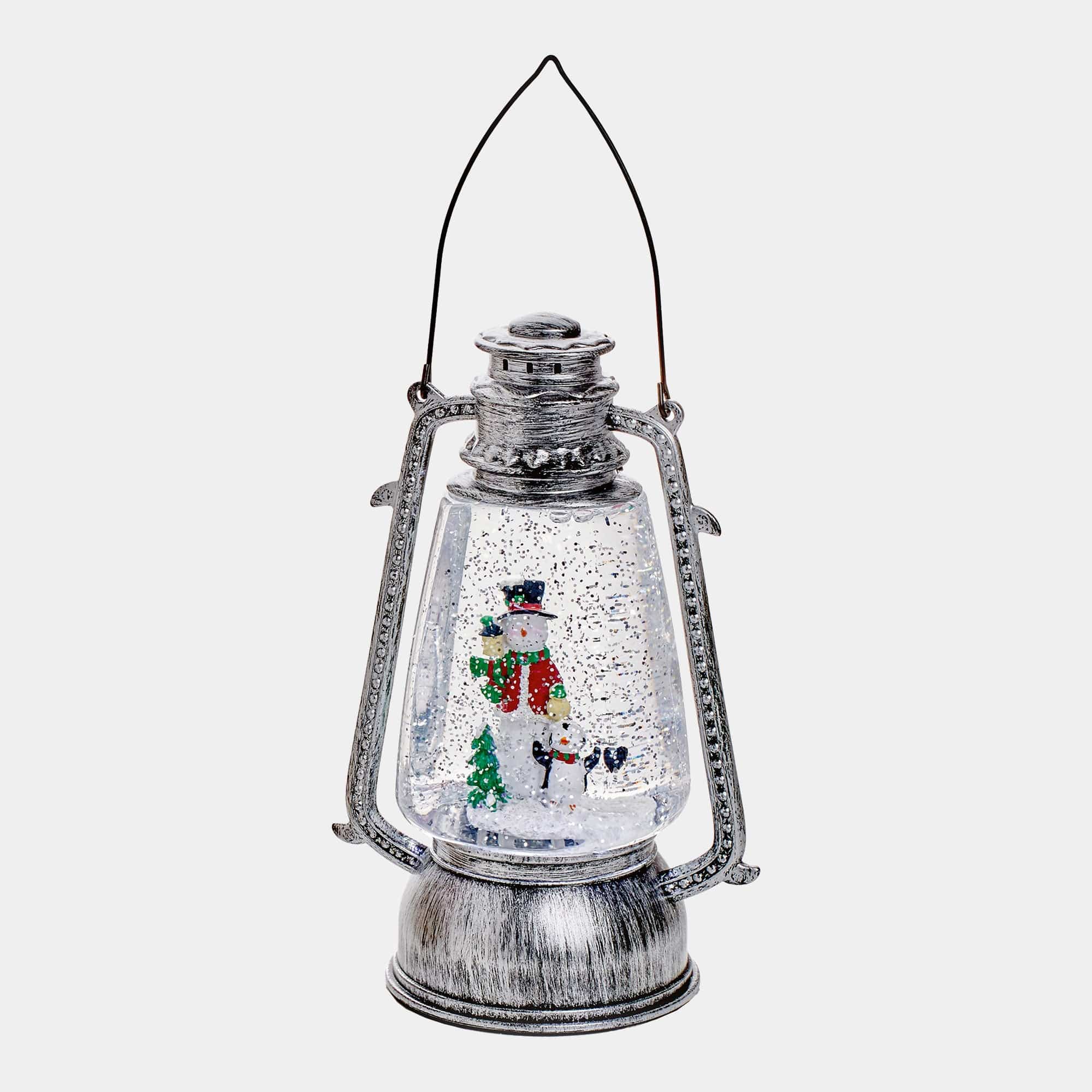 Snowman - Hurricane Lantern Water Spinner