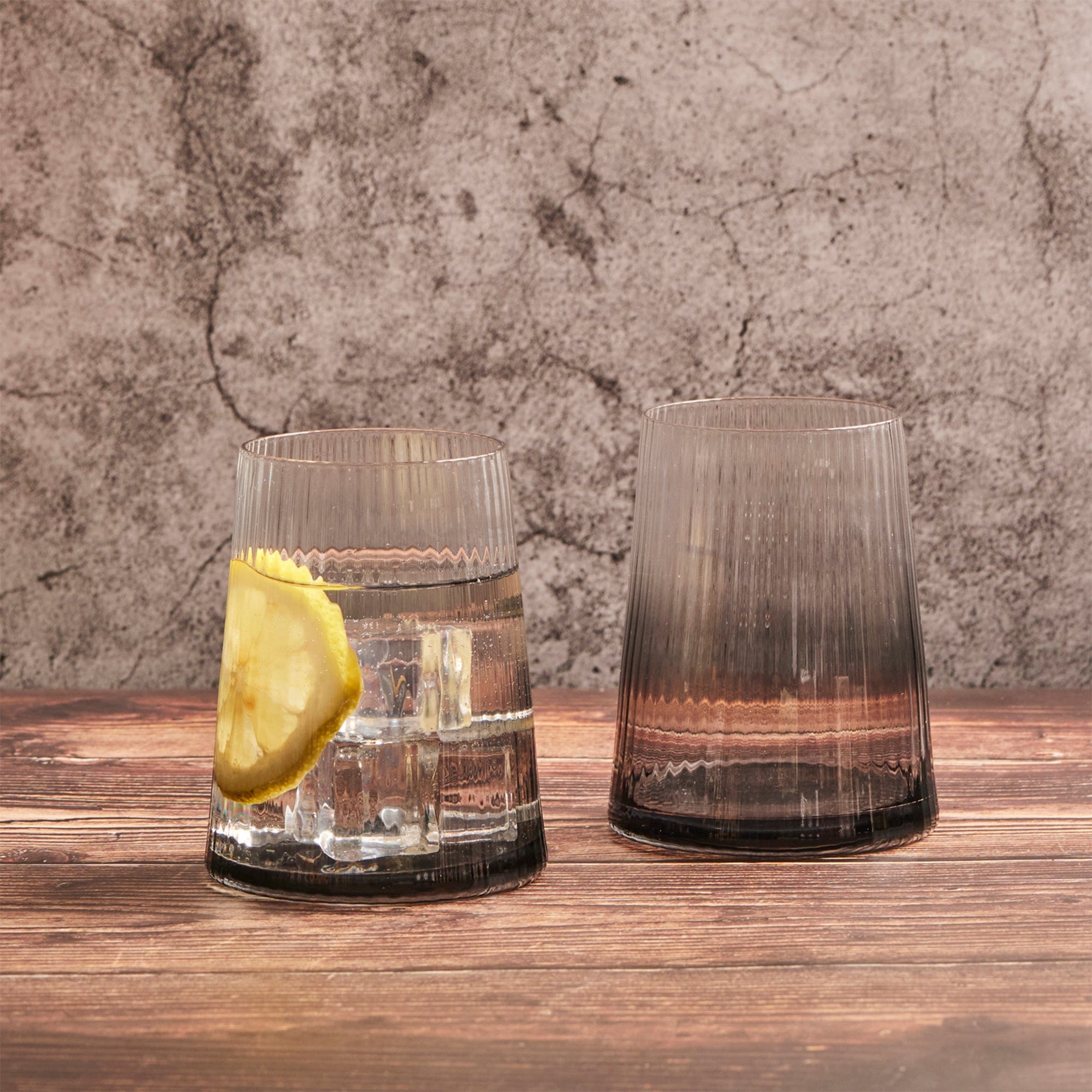 Anton Studio Designs Empire - Smoke Ombre Tumblers, Set of 2