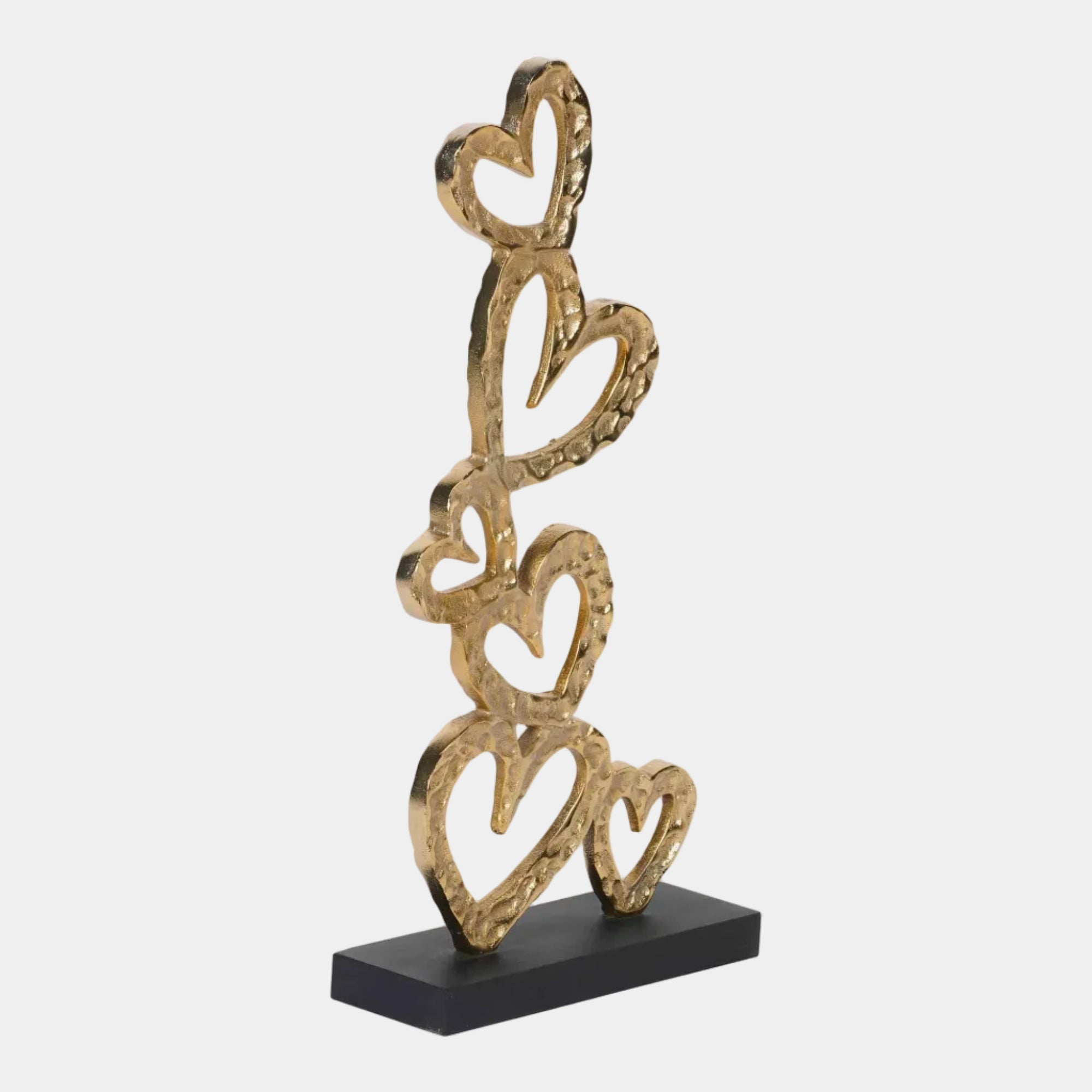 Love Gold - Hearts Sculpture