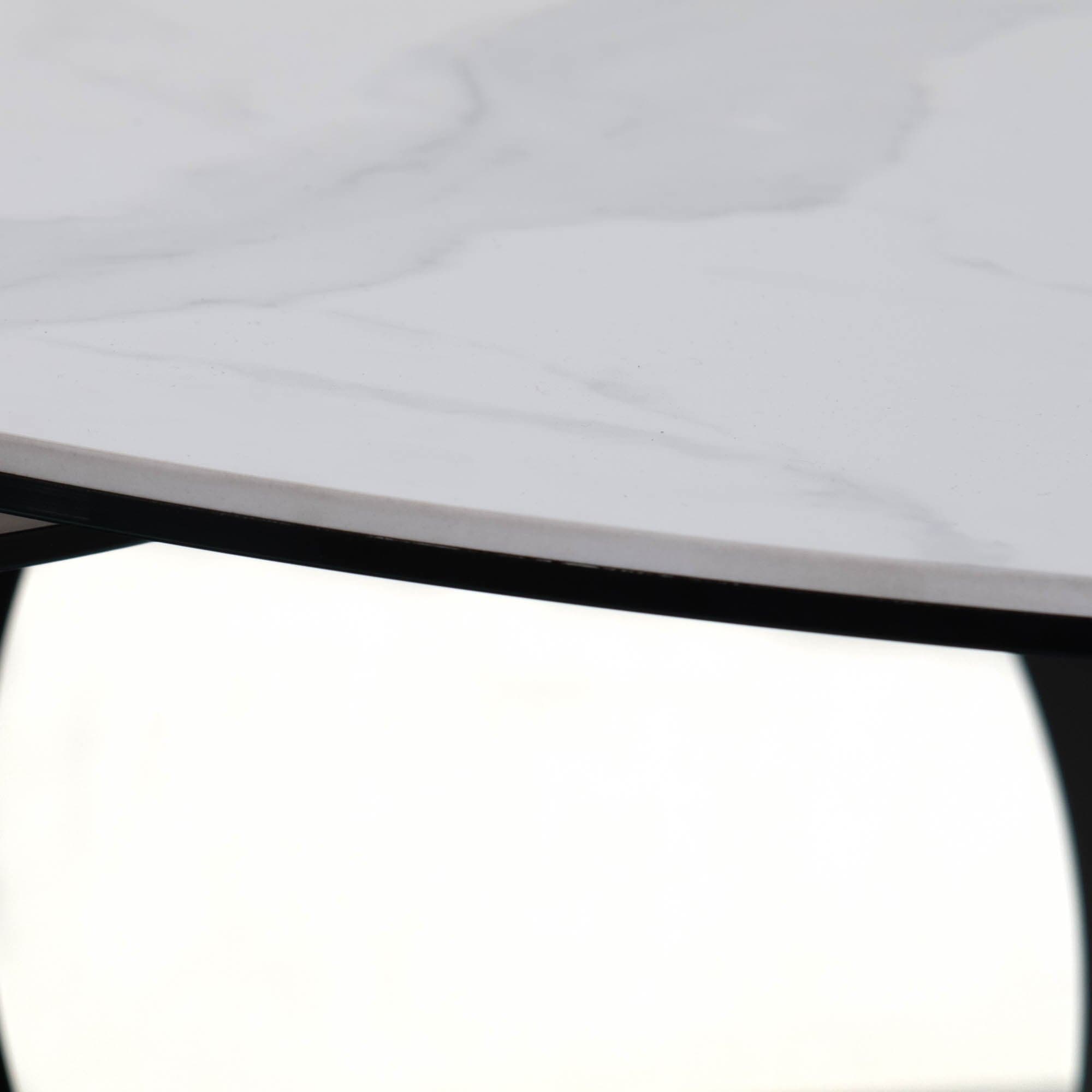 Rimini - Coffee Table With Matt White Ceramic Top
