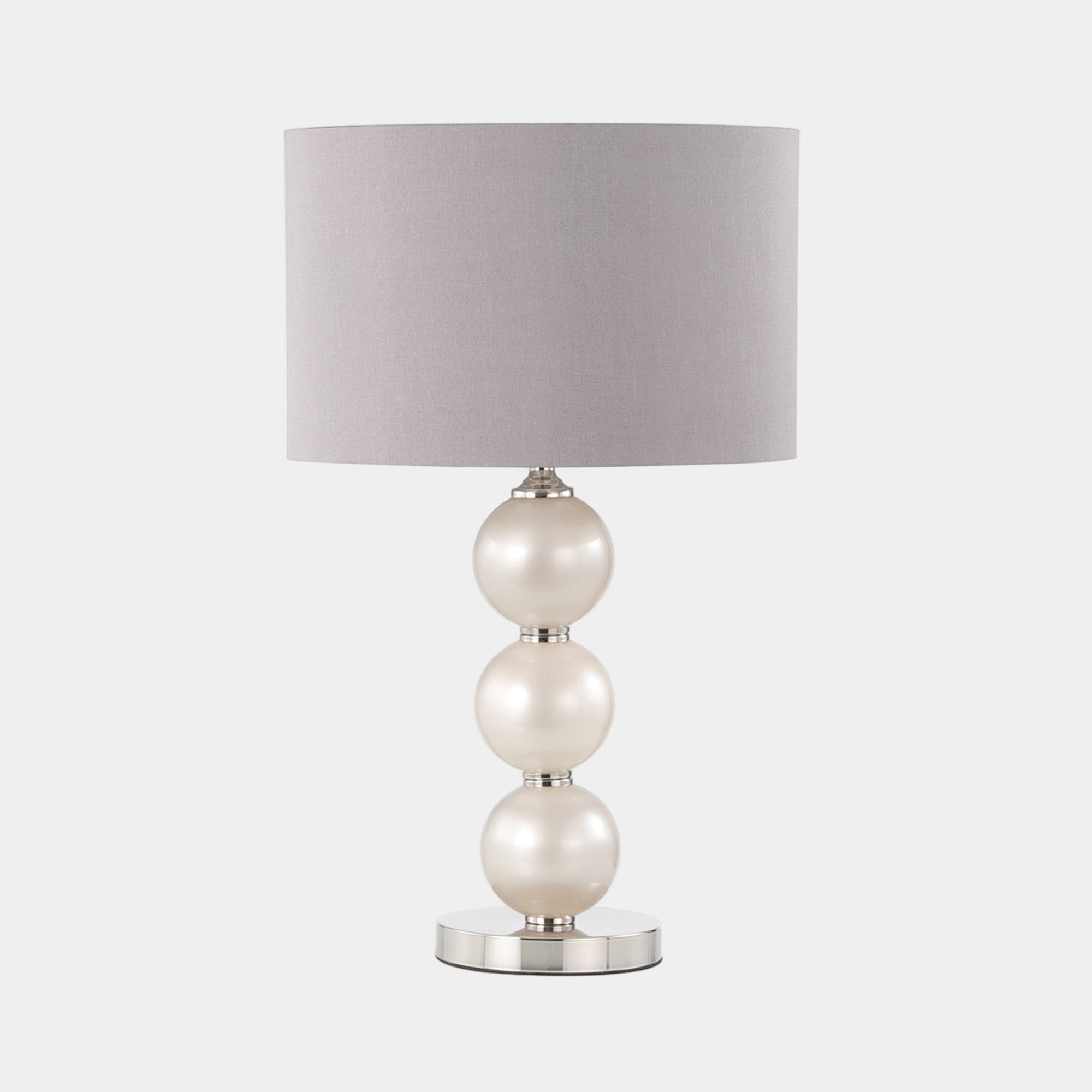 Opal Grey Glass Table Lamp