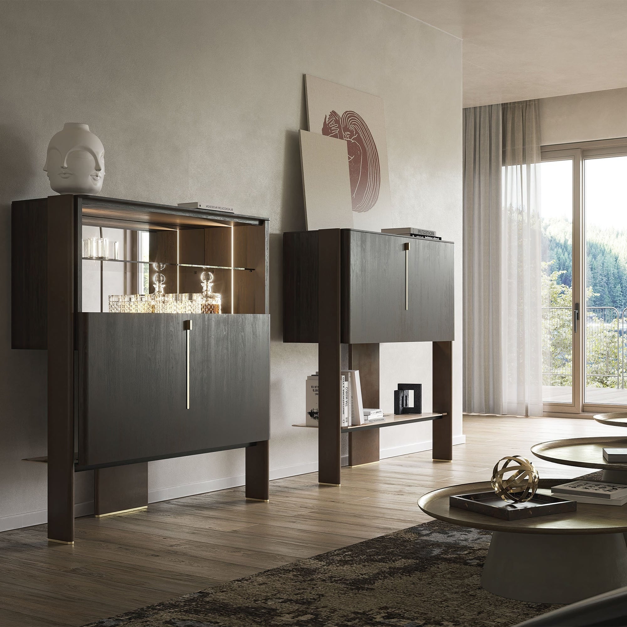 Cattelan Italia Cremona - Bar Unit, Wood