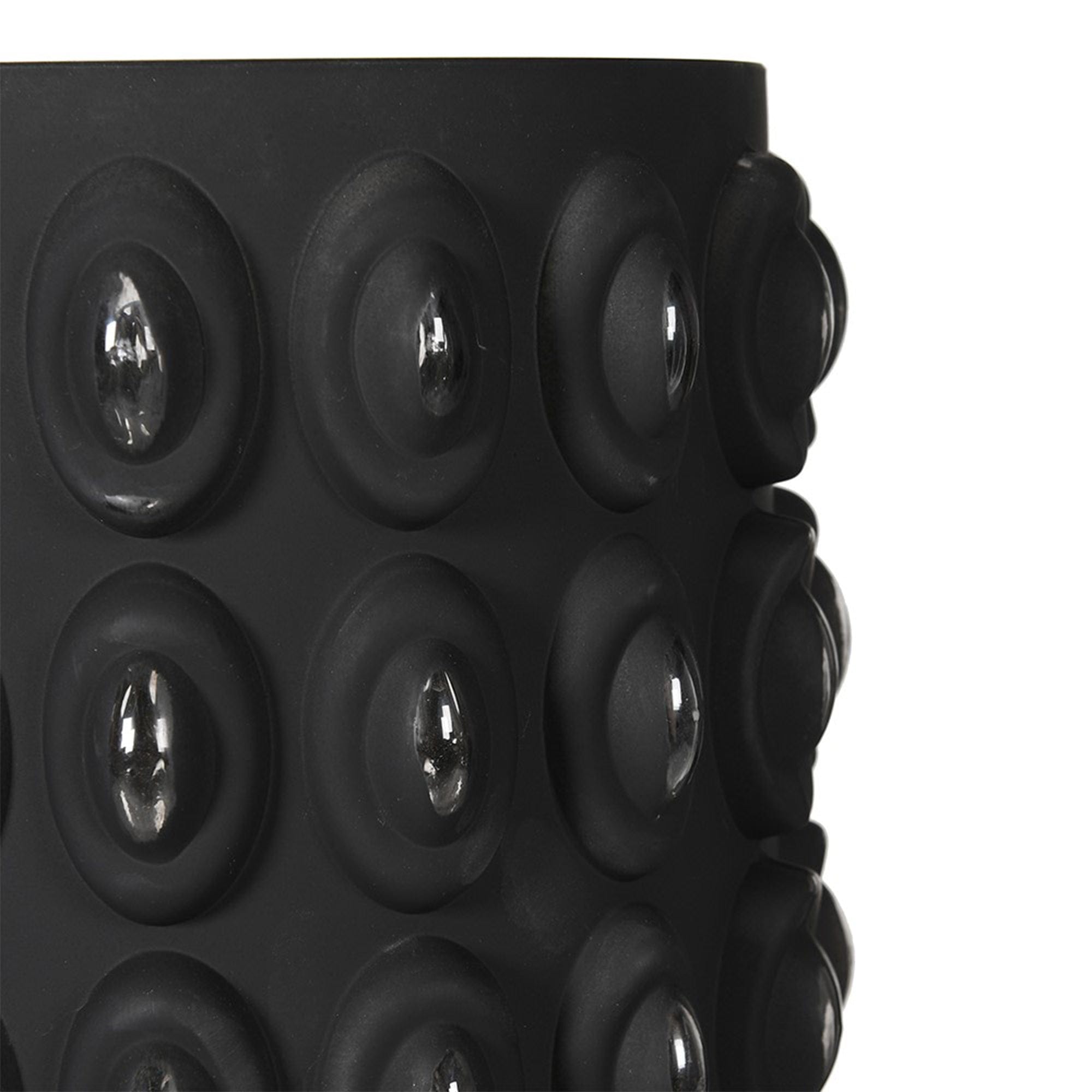 Bobble Glass Vase - Black