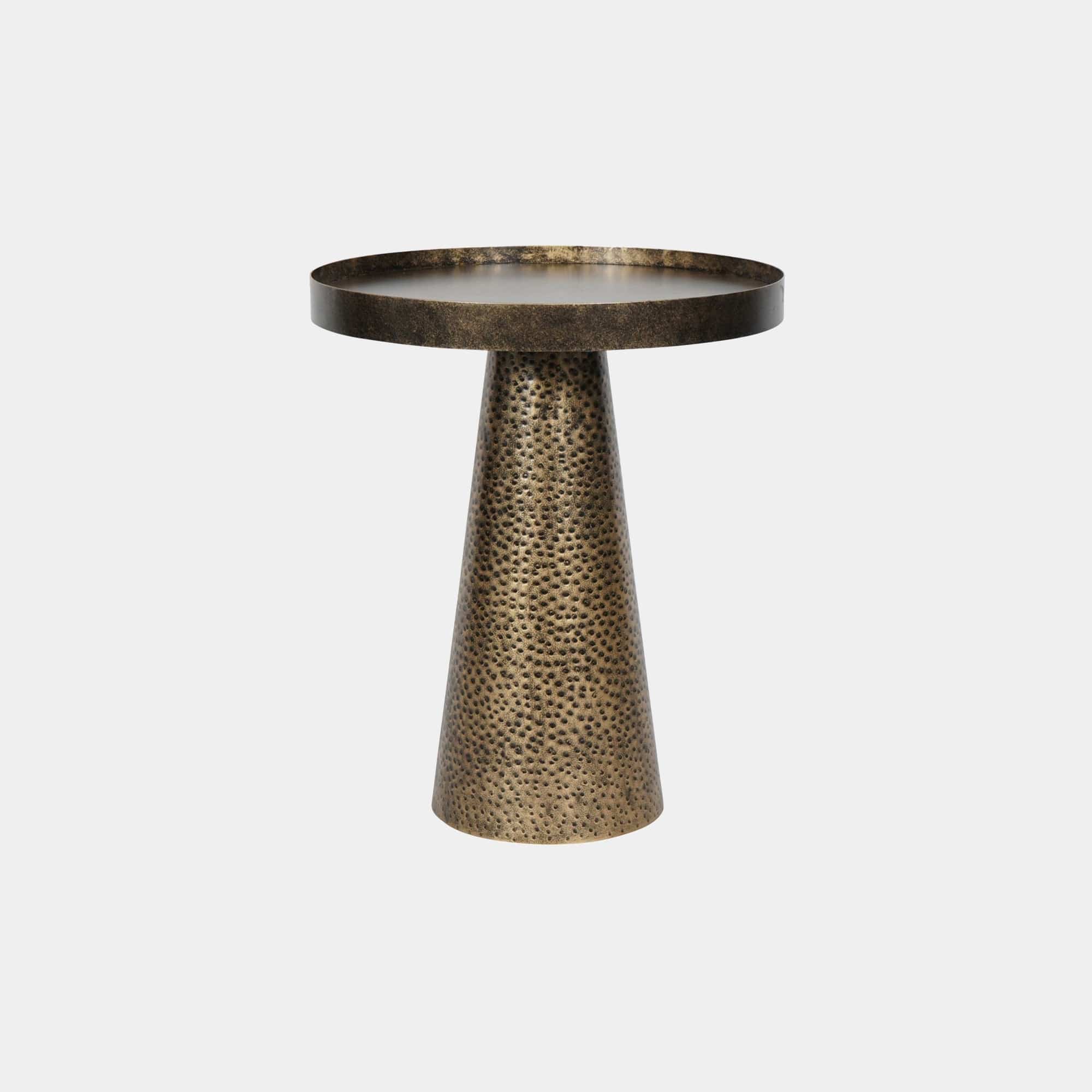 Carmel - Side Table In Rustic Antique Gold