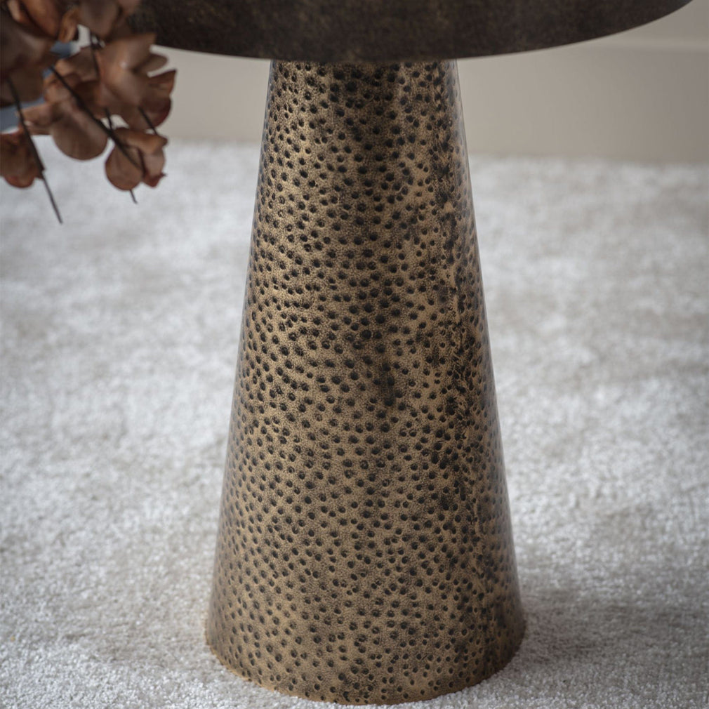 Carmel - Side Table In Rustic Antique Gold