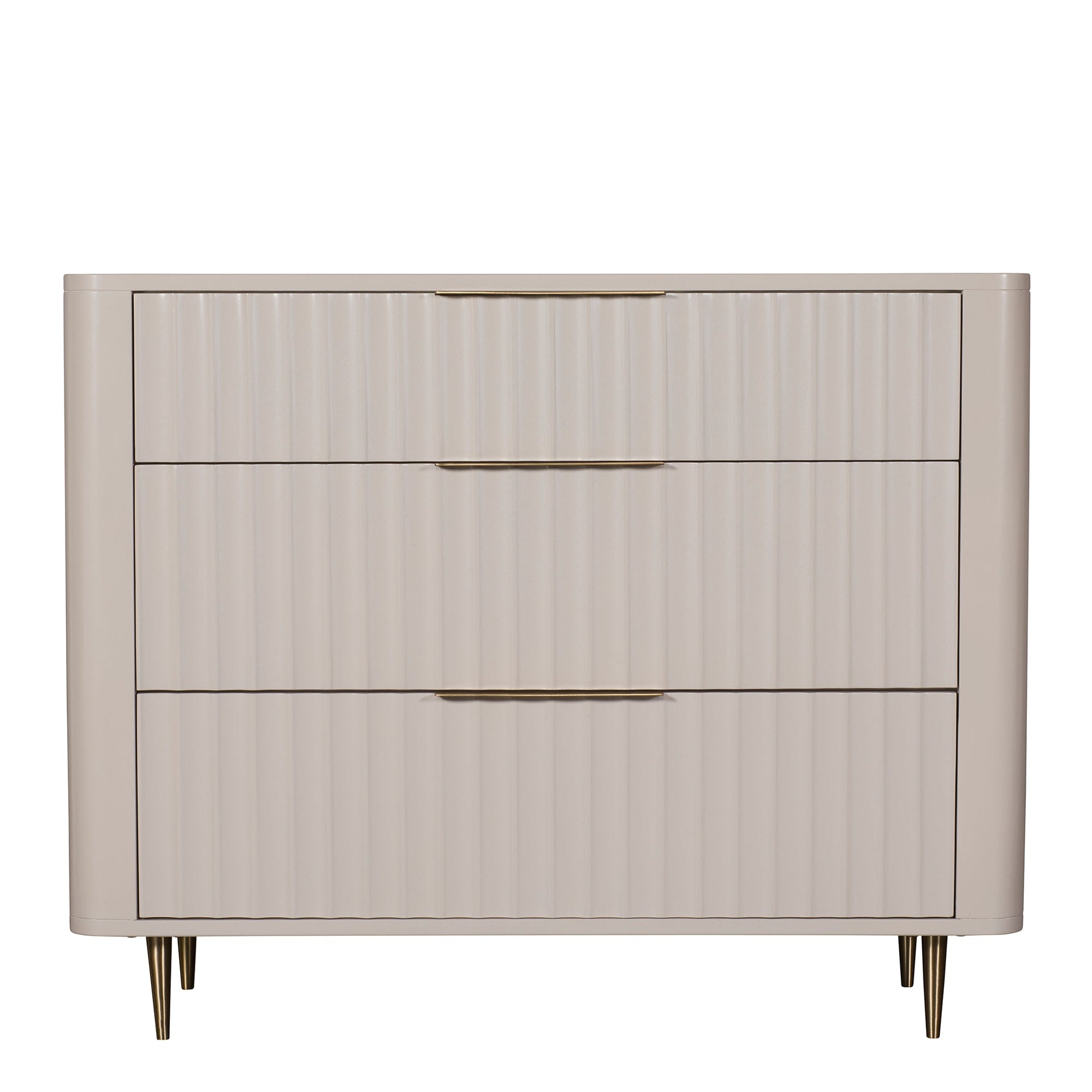 Lille - 3 Drawer Chest High Gloss Finish
