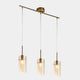 Dua Gold Bar 3 Light Pendant