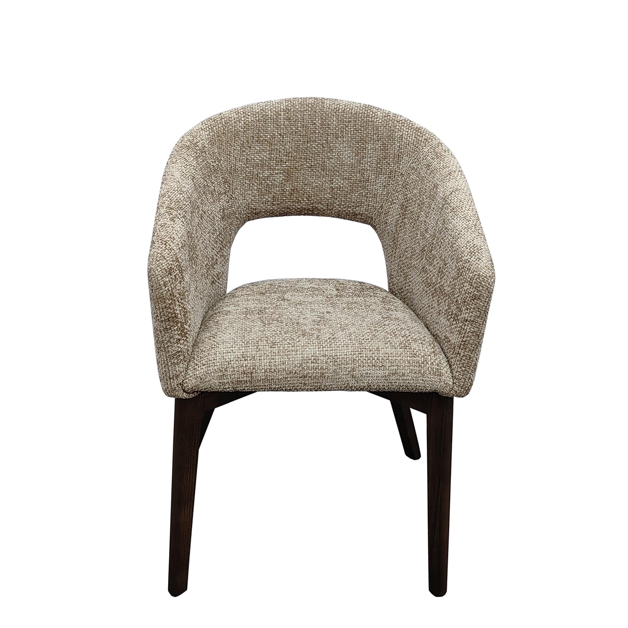Turin - Dining Chair In Light Brown Fabric