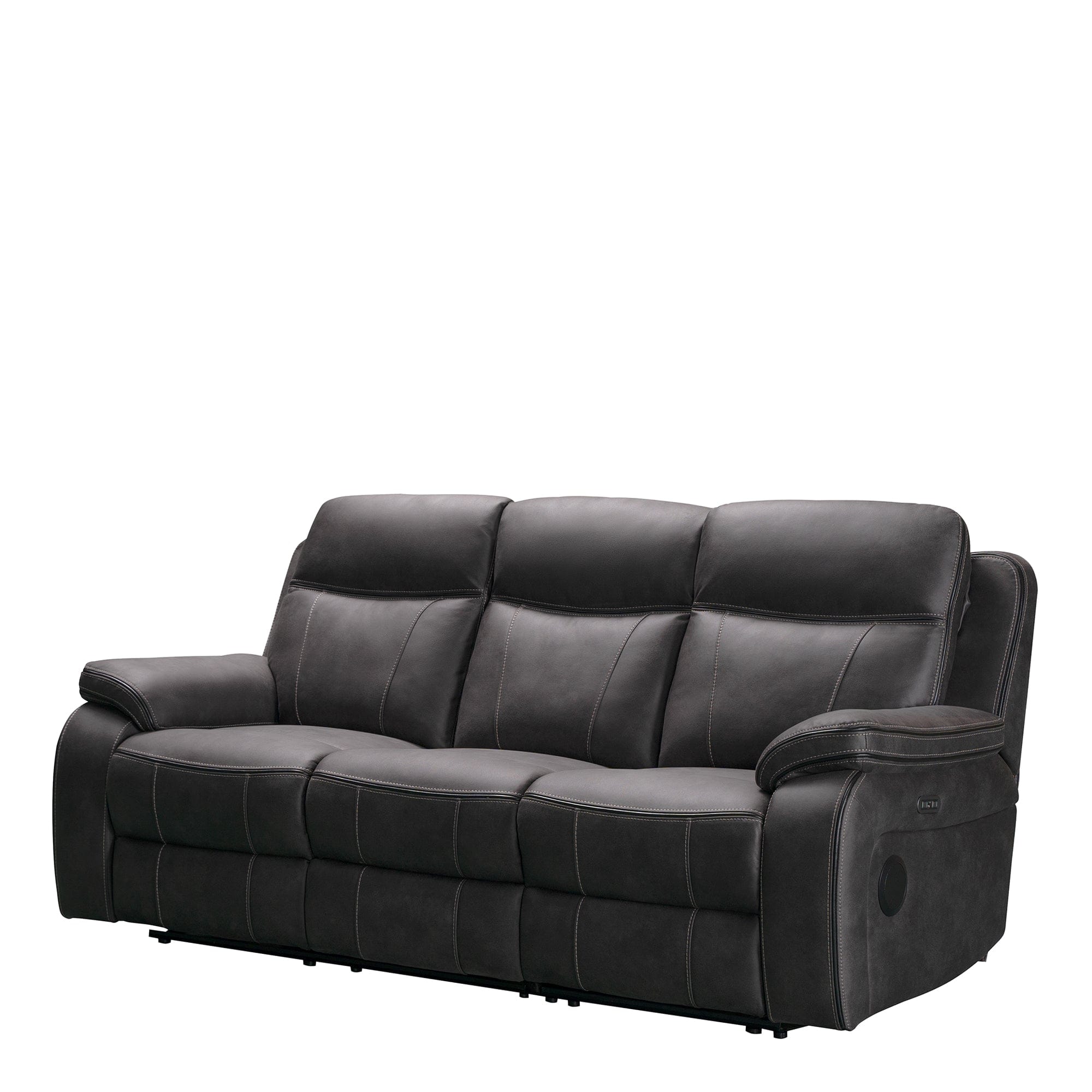 3 Seat Sofa Power Recliner & Headrest In Fabric