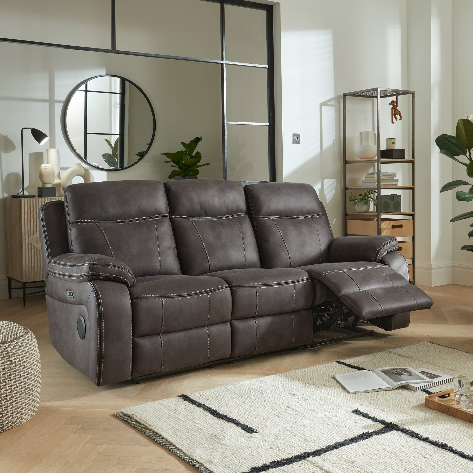 Atlanta - 2 Seat Power Recliner Loveseat In Atlanta Linen Fabric