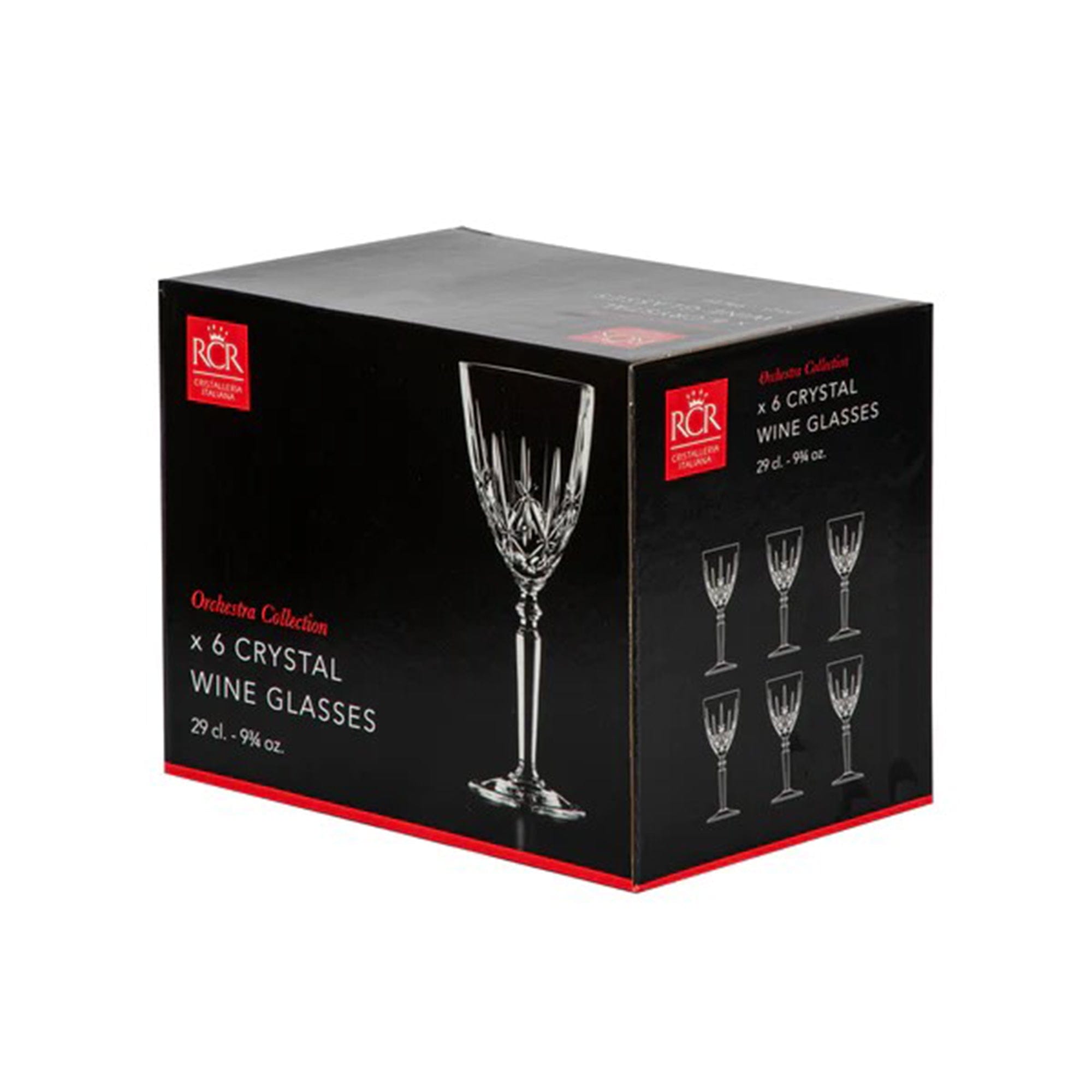 RCR Crystal Orchestra - Box of 6 Wine Glasses