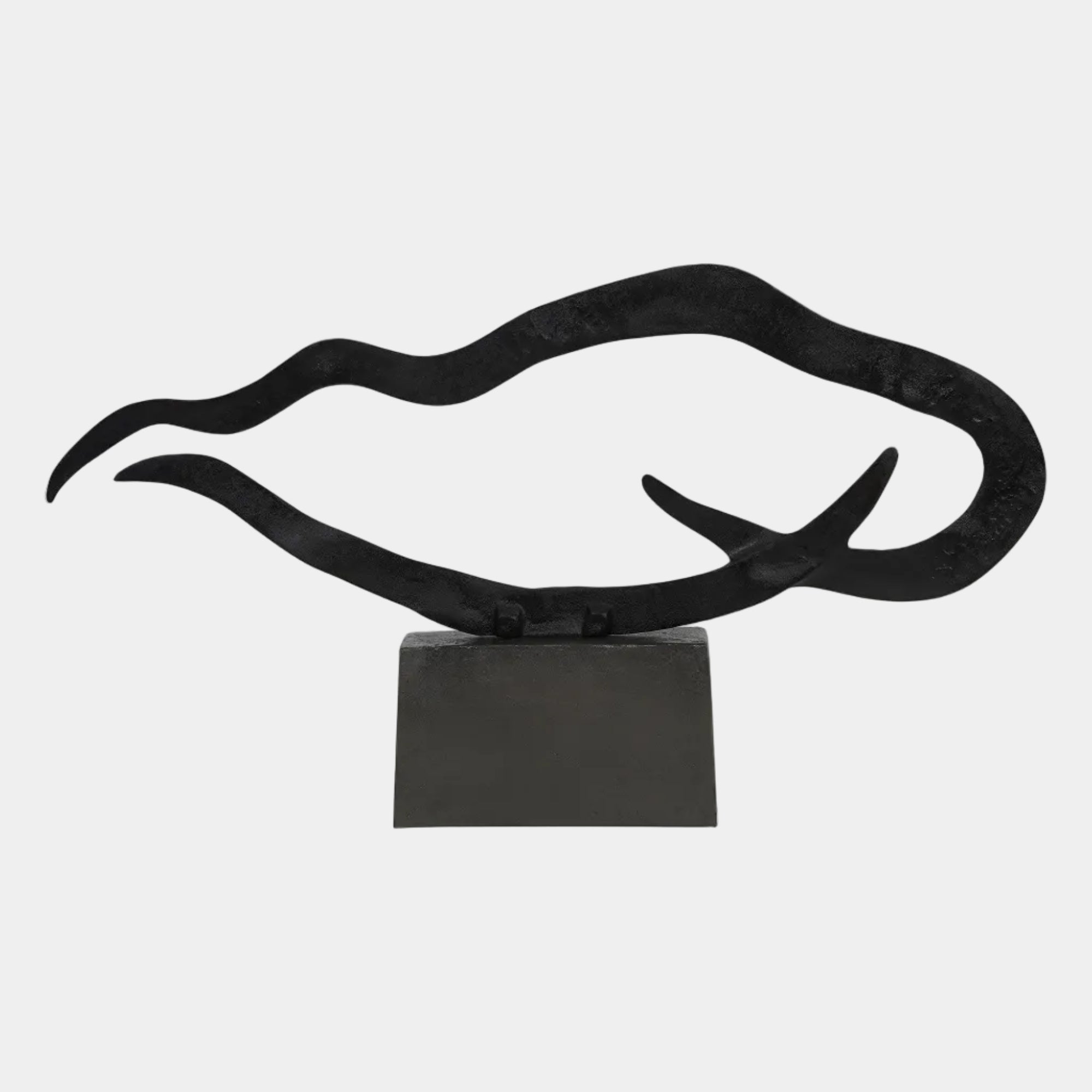 Isla - Black Abstract Sculpture