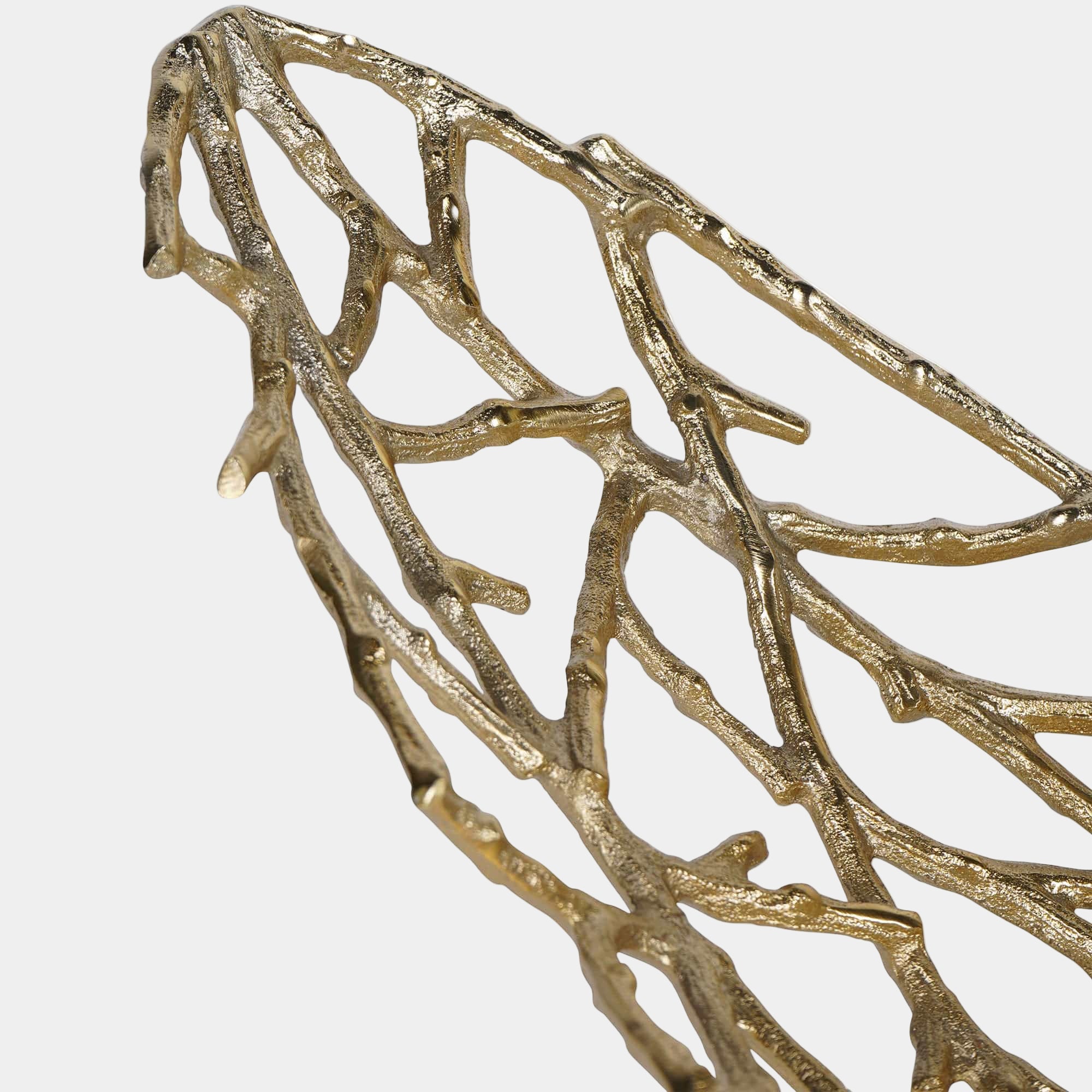 Twig - Large Gold Oval Bowl