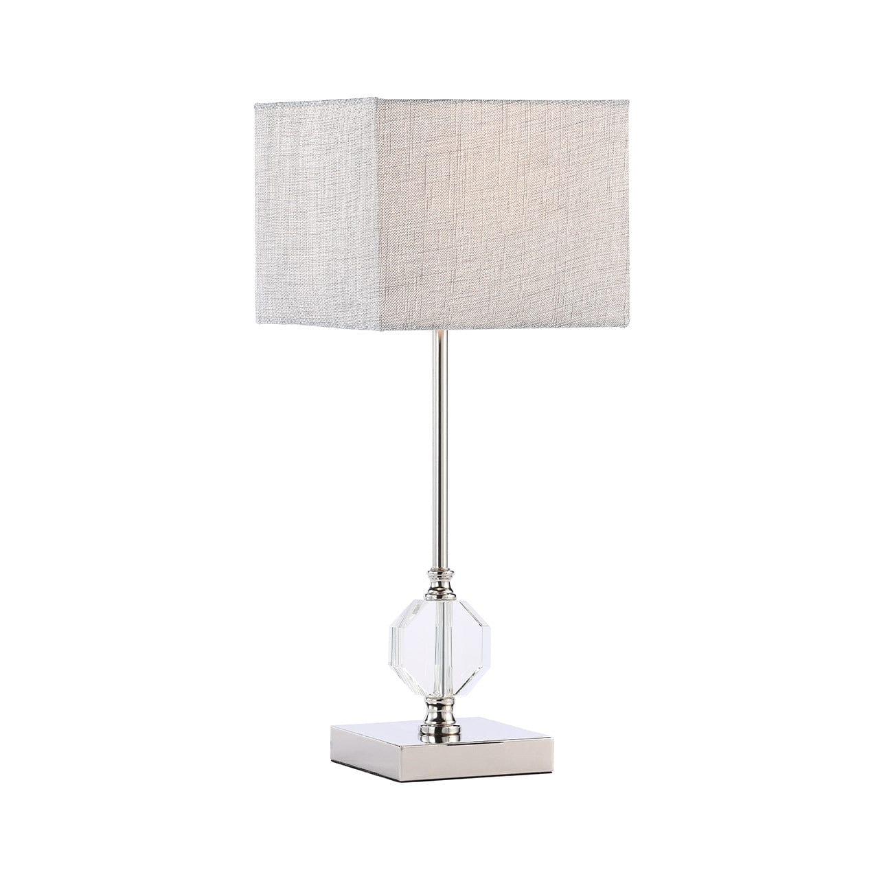 Ruby - Grey Crystal Table Lamp