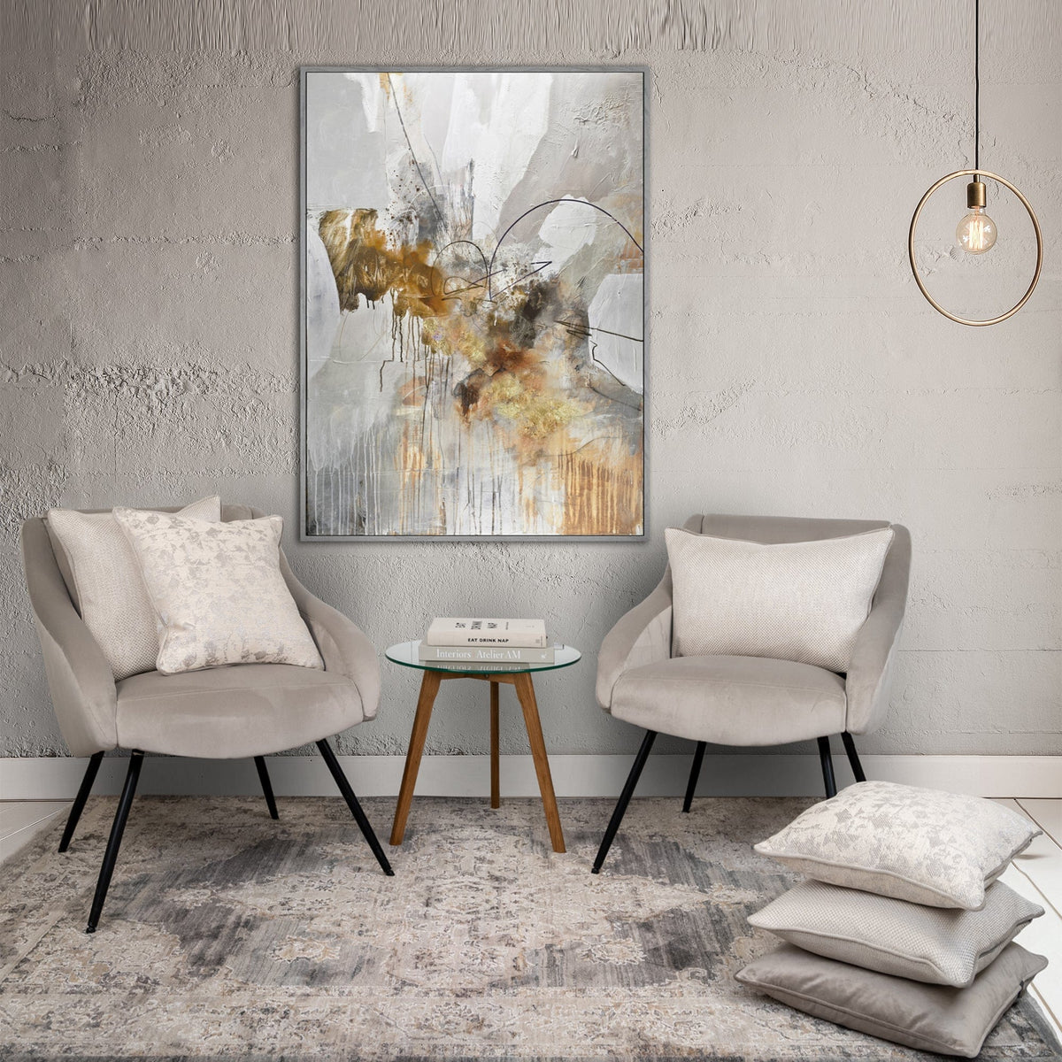 Jono - Silver Cushion 43x43cm