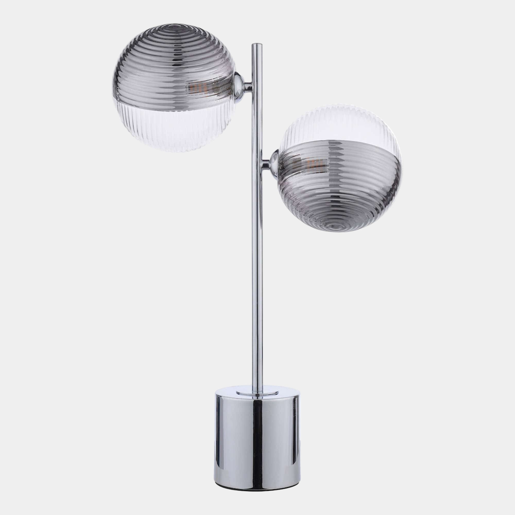 Stromboli Chrome - Table Lamp, 2 Light