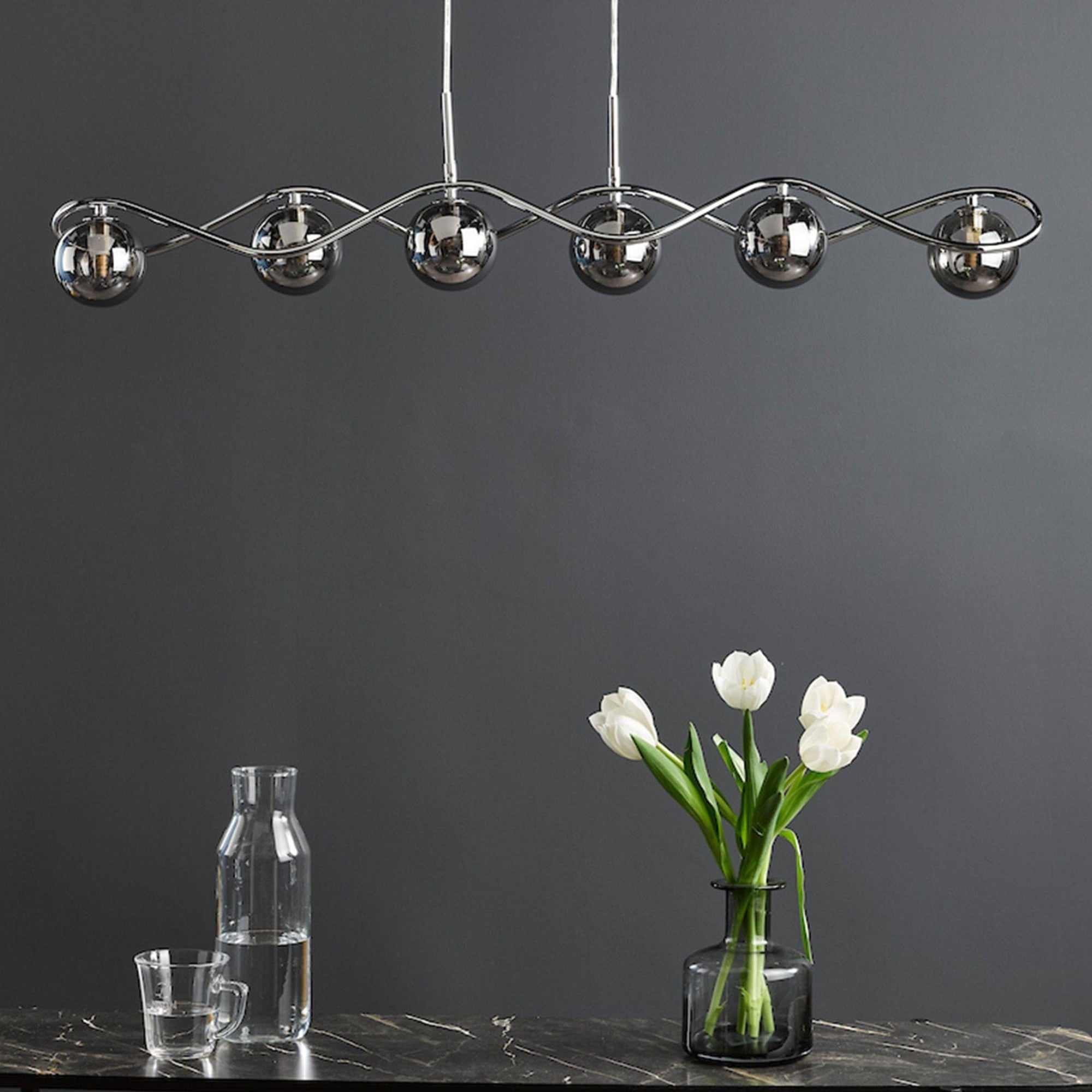 Santorini Chrome - Ceiling Pendant Light