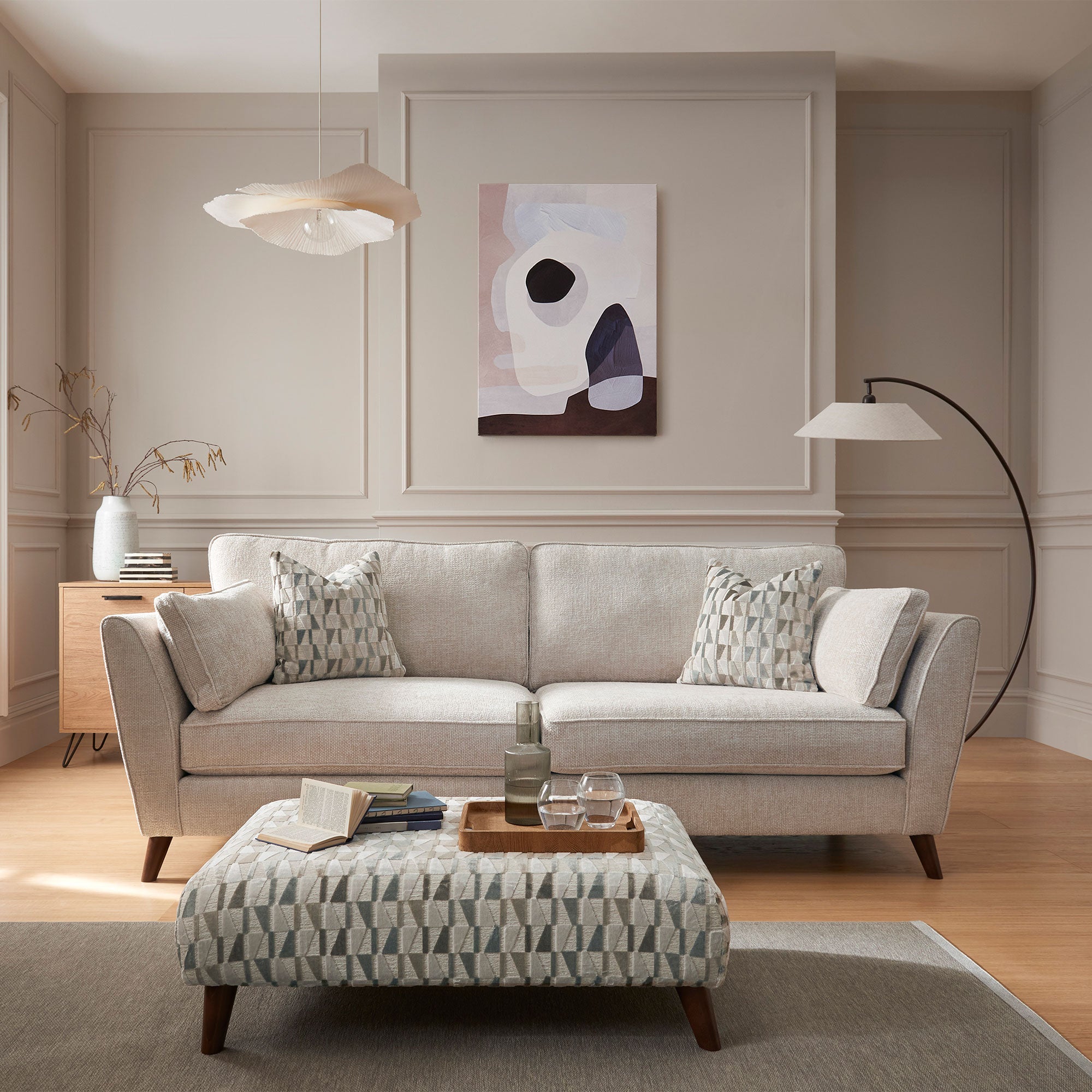 Lisbon - Storage Footstool, Fabric